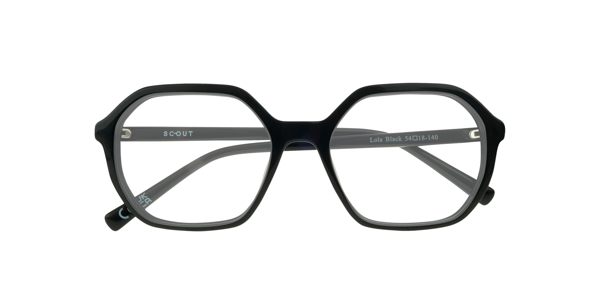 Lola Black AcetateEyeglass Frames for Glasses Direct, Closed View