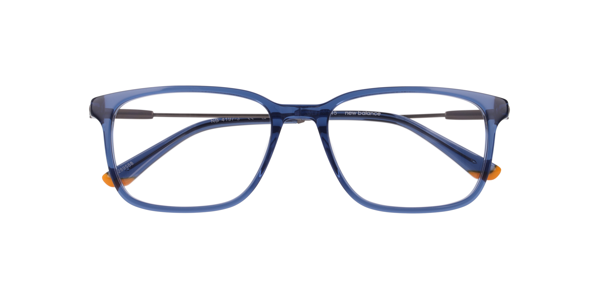 Nb4197 Blue AcetateEyeglass Frames for Glasses Direct, Closed View