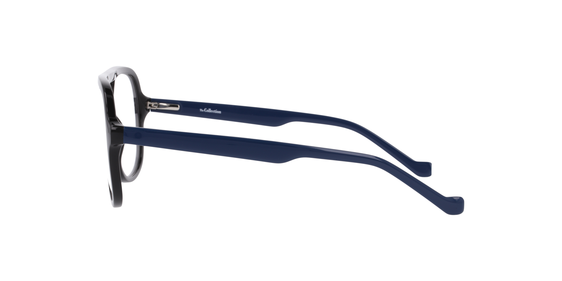 Maxwell Black PlasticEyeglass Frames for Glasses Direct, Side View
