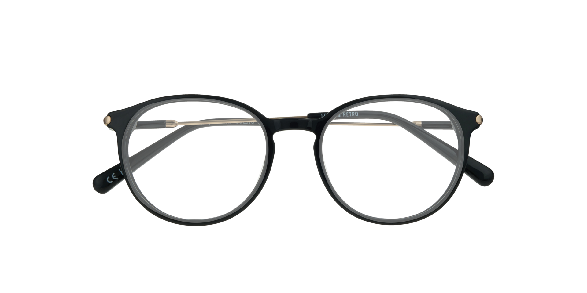 Kitty Black AcetateEyeglass Frames for Glasses Direct, Closed View