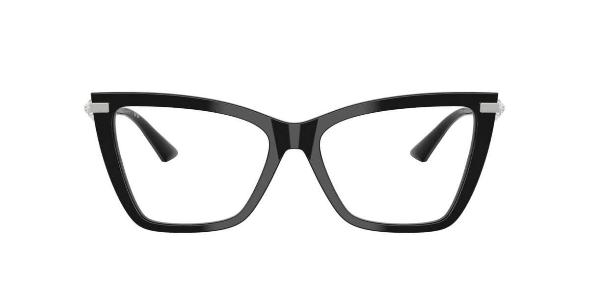 Jimmy Choo Women's Black Cat-Eye Acetate Eyeglasses Online - Full Rim - Jc3020b