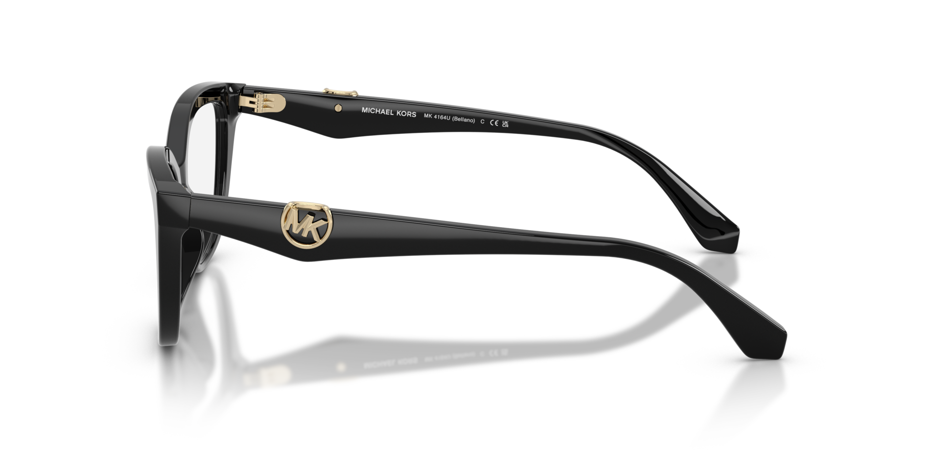 MK4164U Black AcetateEyeglass Frames for Glasses Direct, Side View