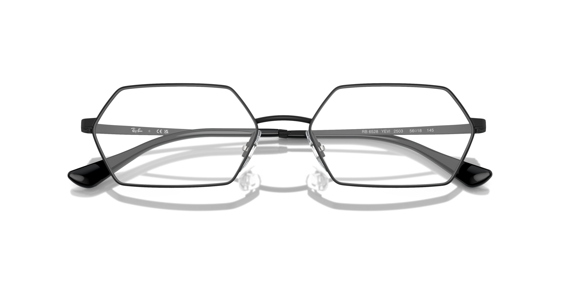Yevi Optics Black MetalEyeglass Frames for Glasses Direct, Closed View