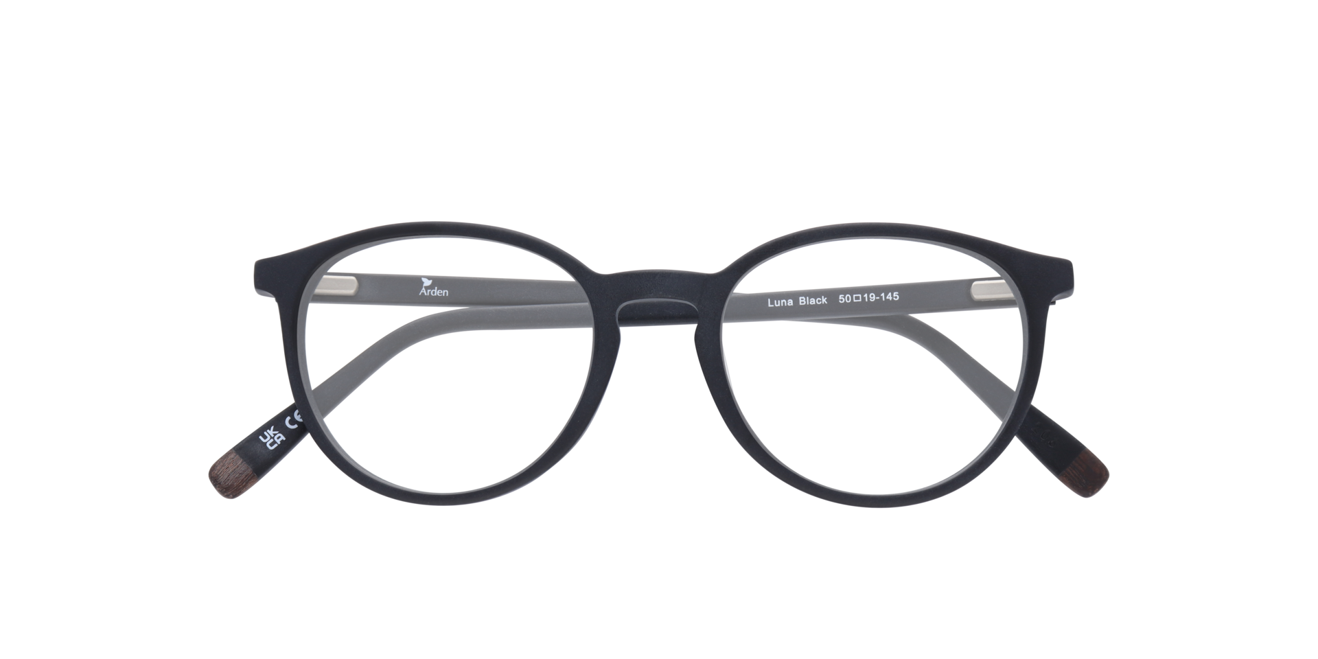 Luna1 Black AcetateEyeglass Frames for Glasses Direct, Closed View