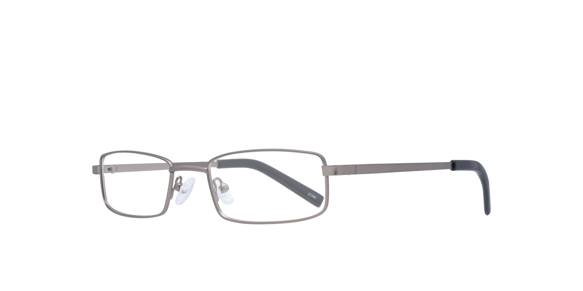 Gordan Matte Gunmetal MetalEyeglass Frames for Glasses Direct, Angle View