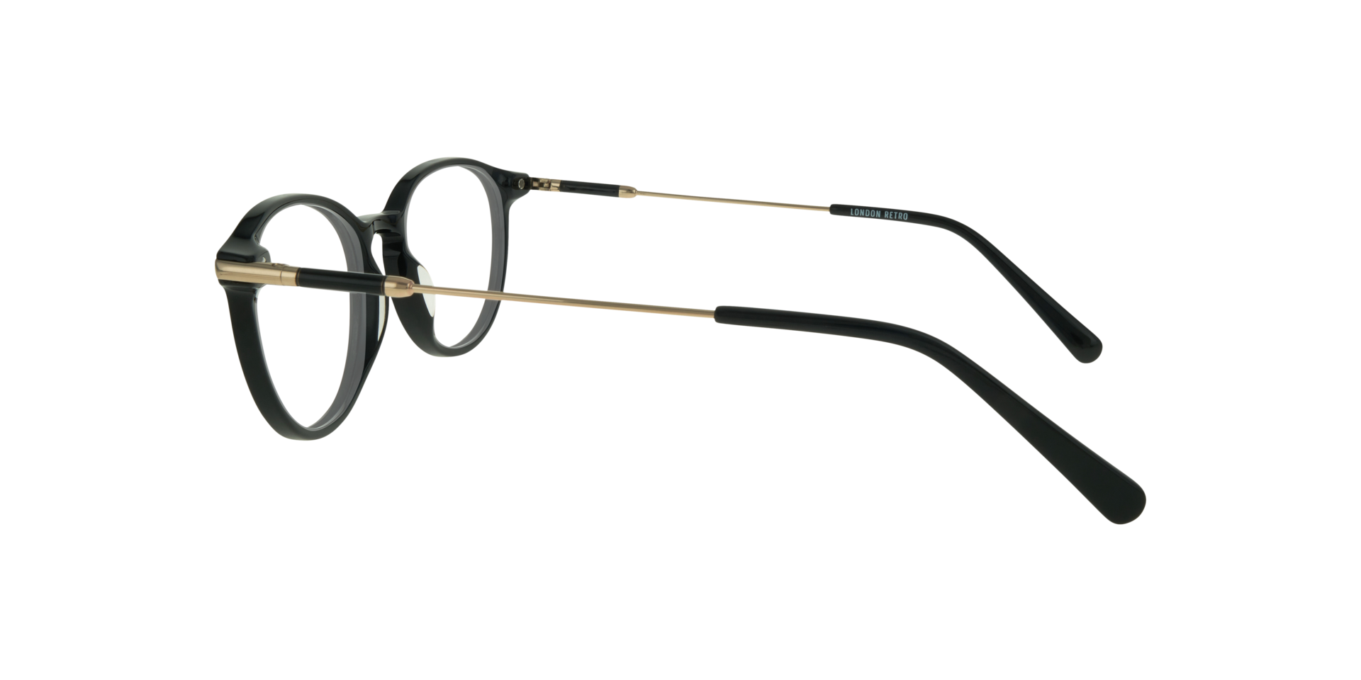 Kitty Black AcetateEyeglass Frames for Glasses Direct, Side View