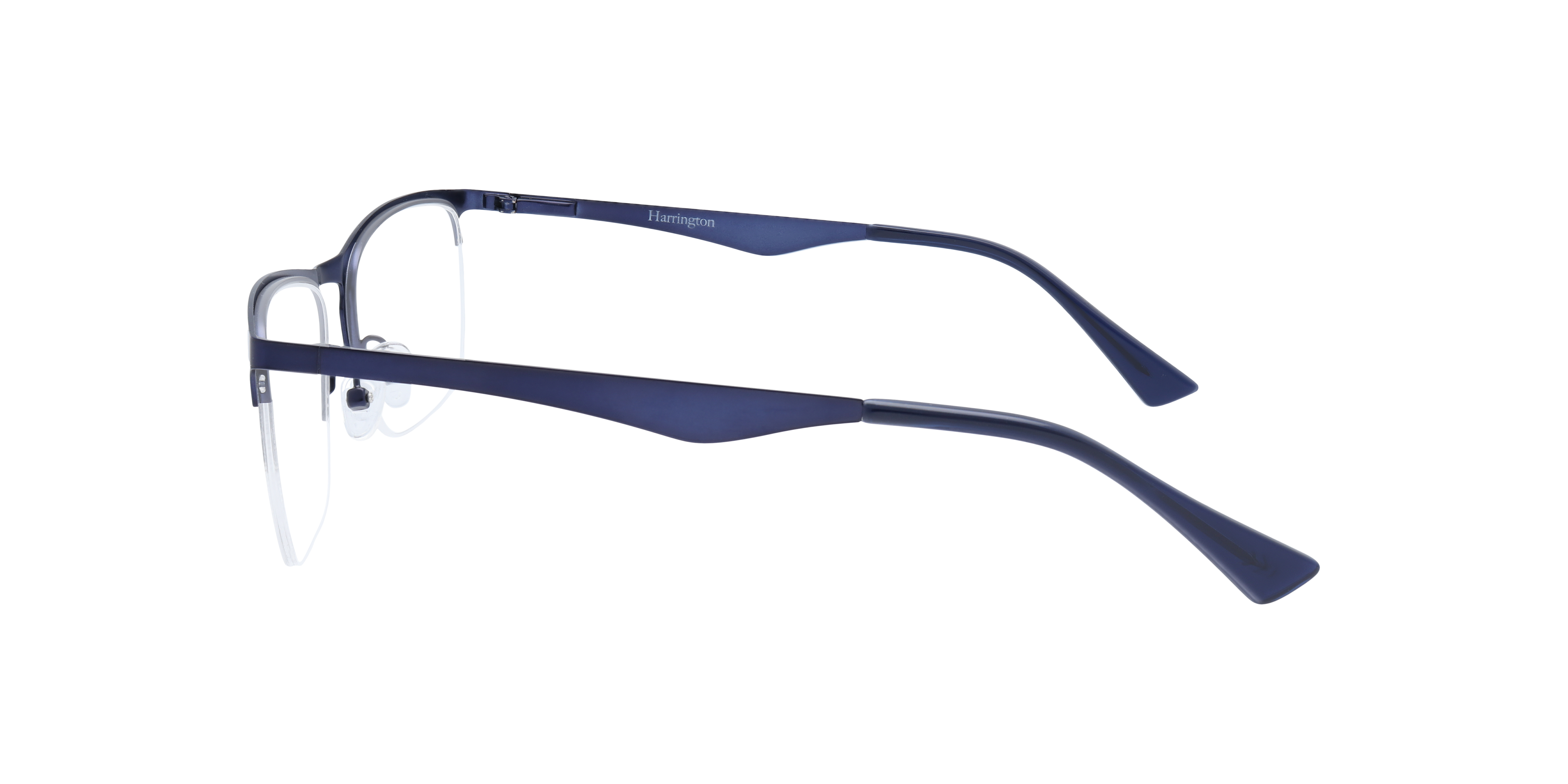 Joe1 Matte Navy MetalEyeglass Frames for Glasses Direct, Side View