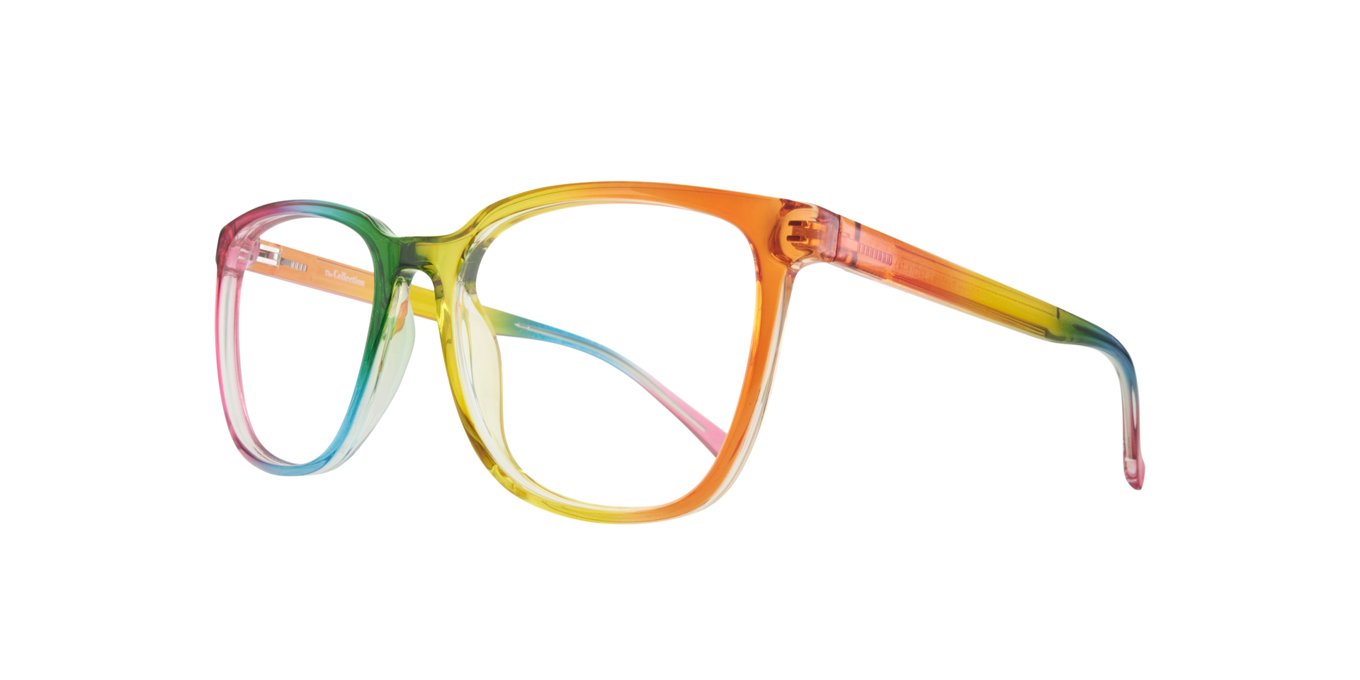 Liberate Rainbow PlasticEyeglass Frames for Glasses Direct, Angle View