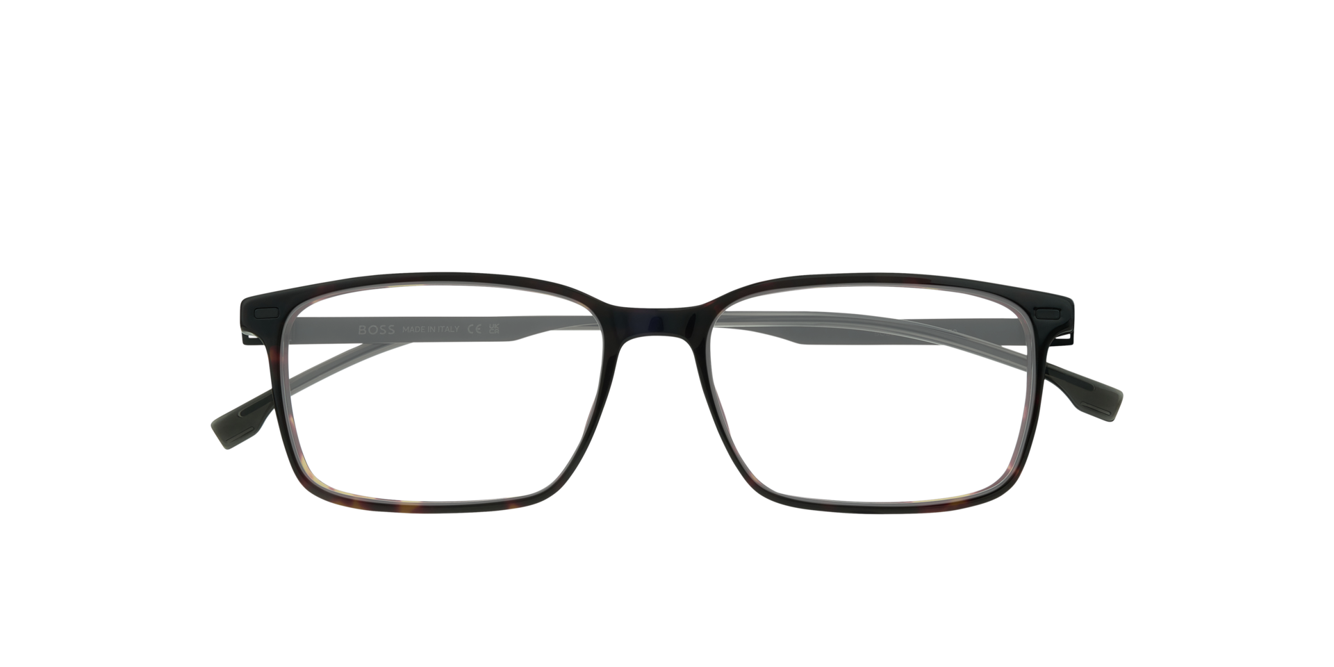 BOSS 1643 Tortoise Black AcetateEyeglass Frames for Glasses Direct, Closed View
