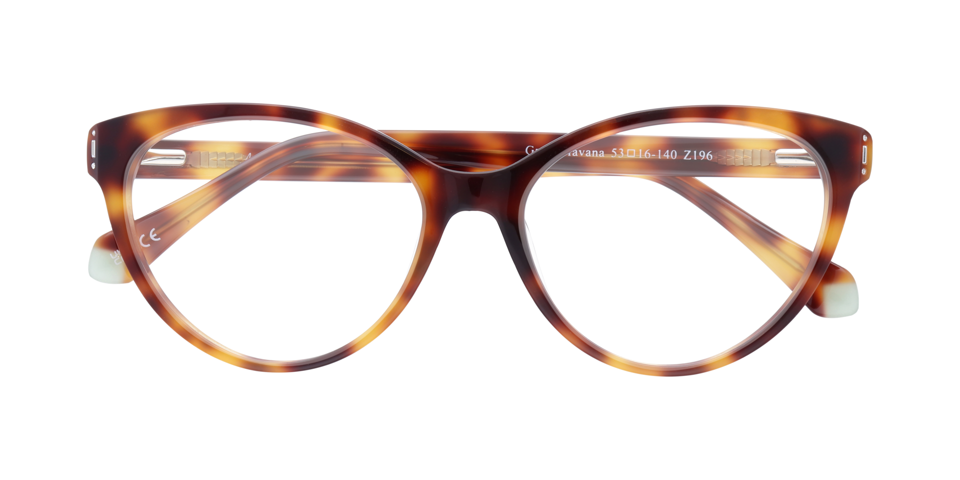 Greta Havana AcetateEyeglass Frames for Glasses Direct, Closed View