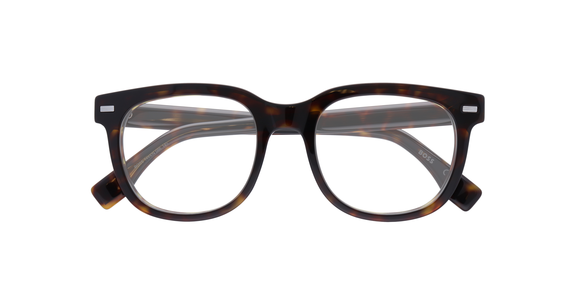 BOSS 1444/N Tortoise AcetateEyeglass Frames for Glasses Direct, Closed View
