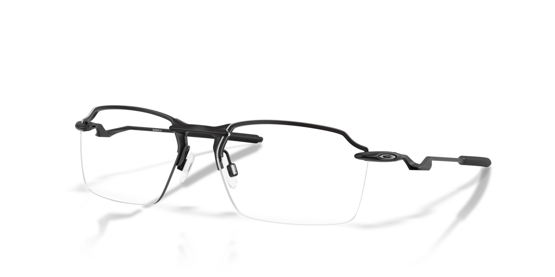 Tailback 2.0 Satin Black TitaniumEyeglass Frames for Glasses Direct, Angle View