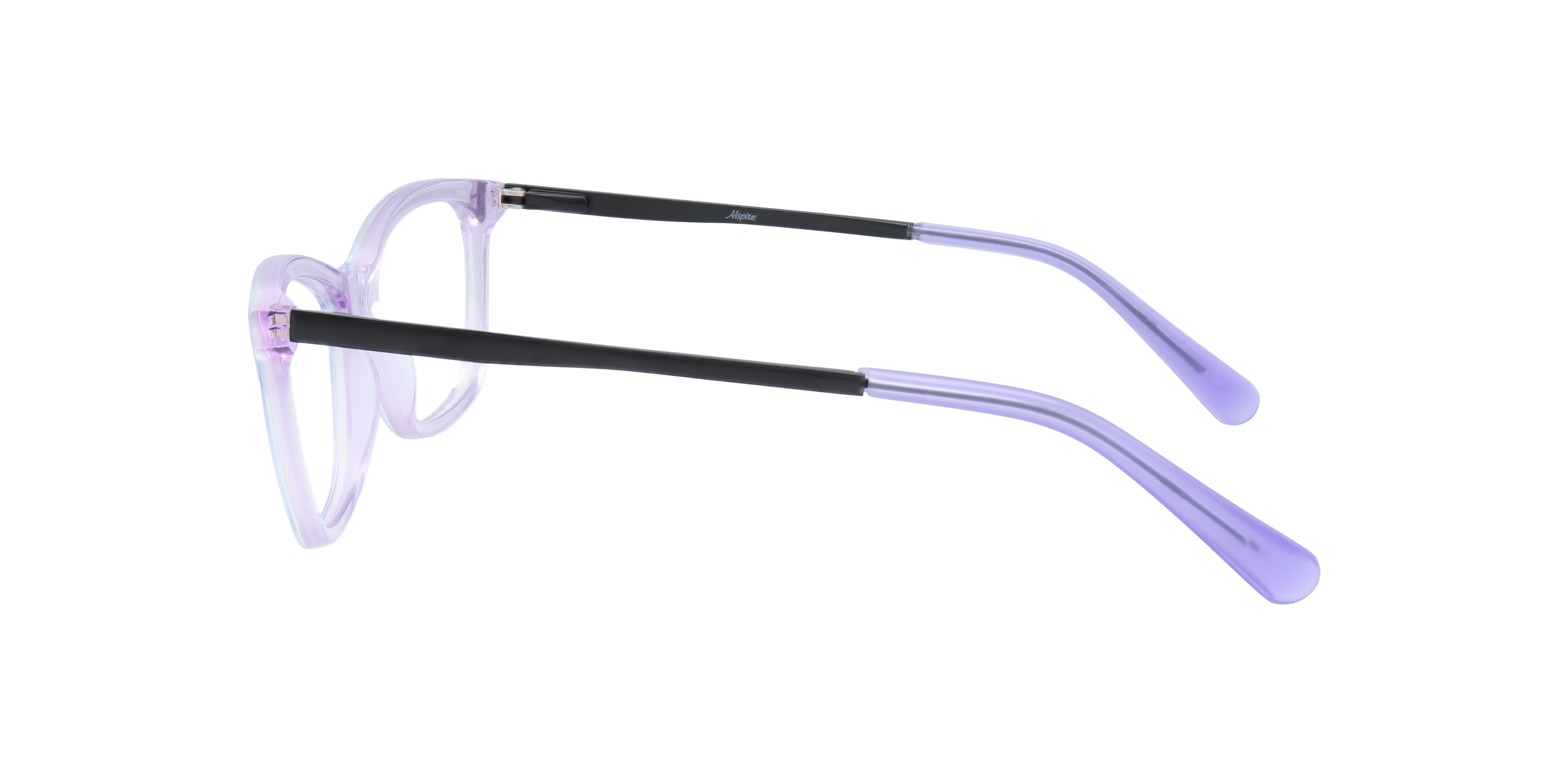 Luna Purple AcetateEyeglass Frames for Glasses Direct, Side View