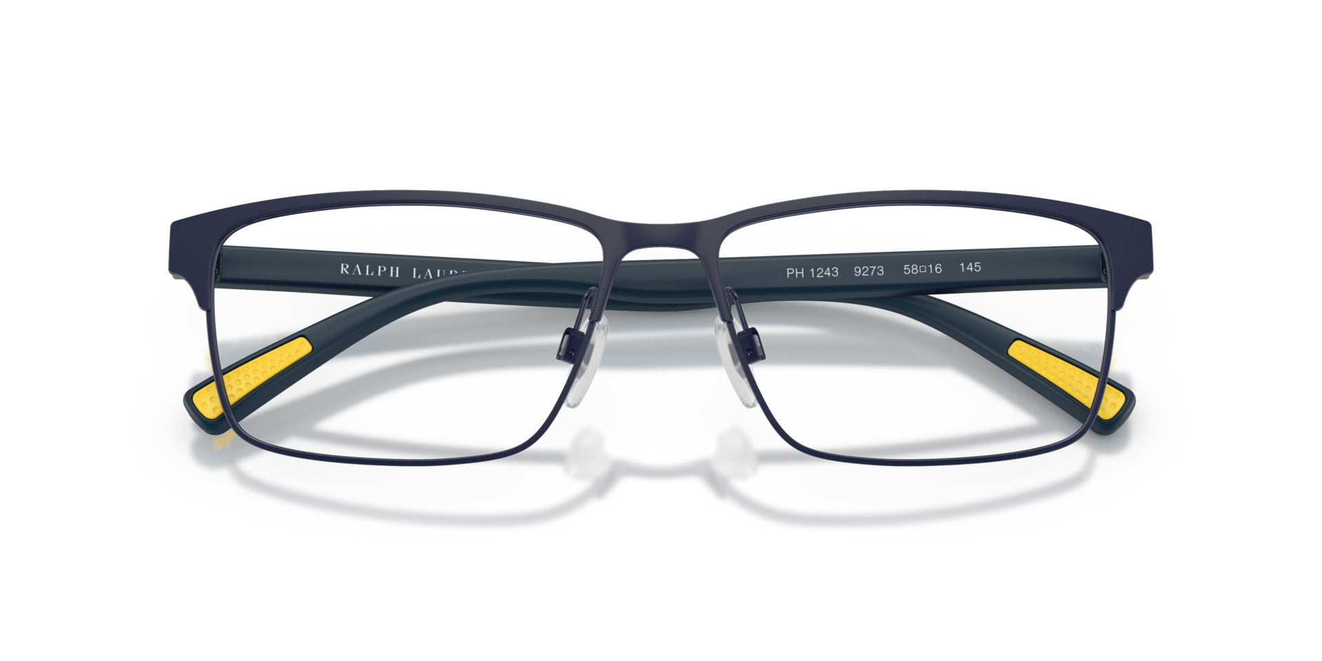 PH1243 Semishiny Navy Blue MetalEyeglass Frames for Glasses Direct, Closed View