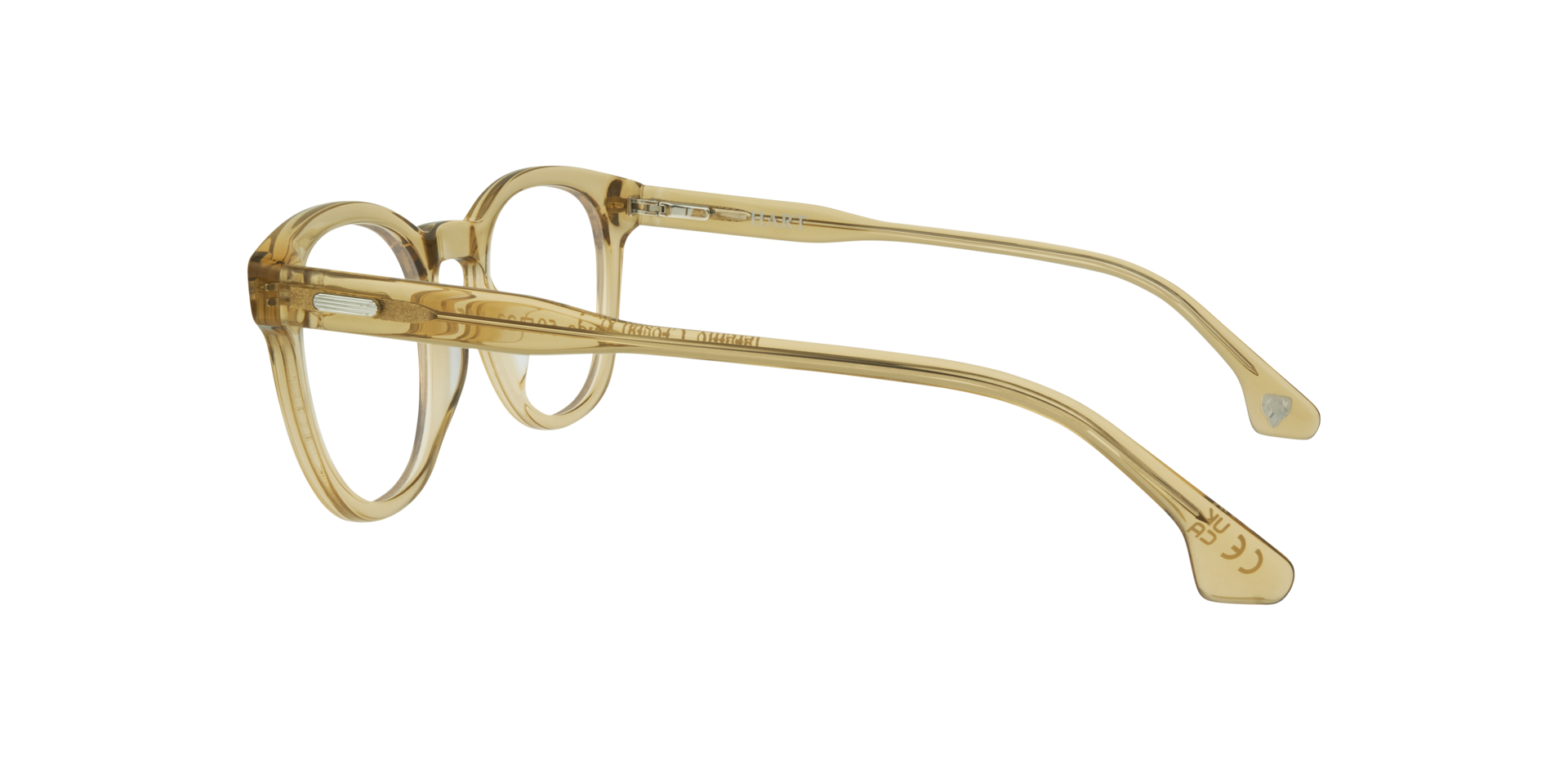 Jeremy Crystal Nude AcetateEyeglass Frames for Glasses Direct, Side View