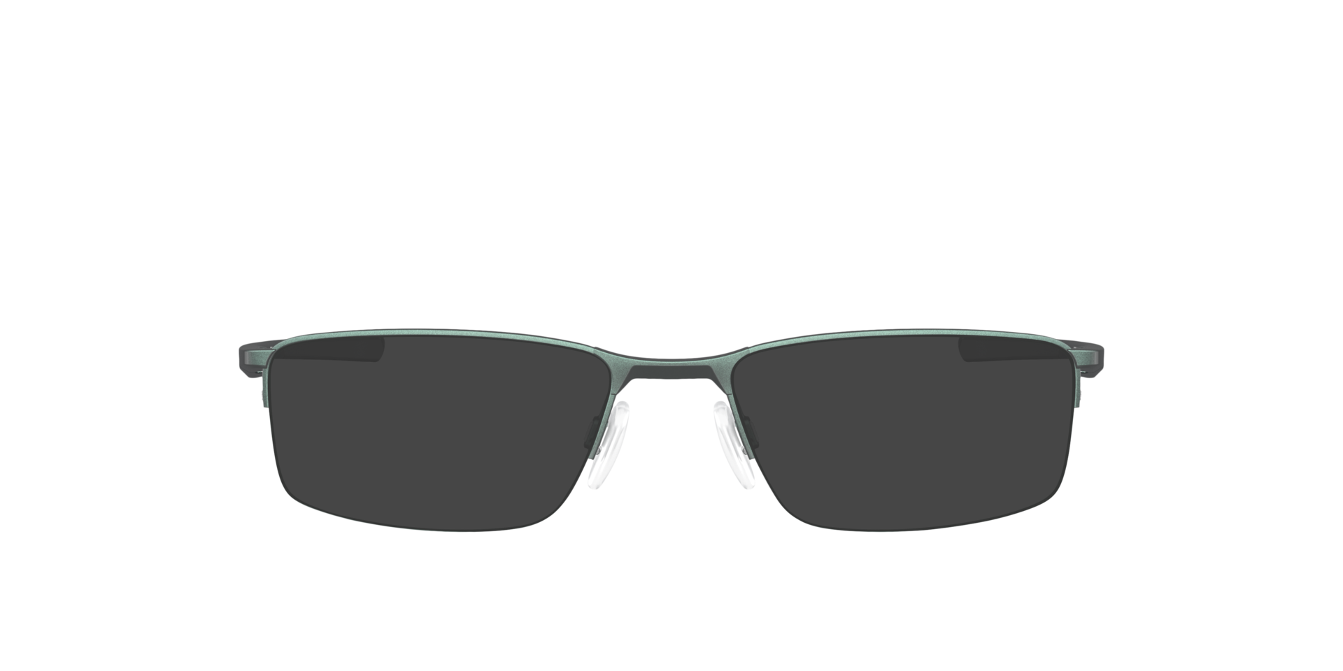 Socket 5.5 Dark Matte Silver & Blue Colorshift MetalEyeglass Frames for Glasses Direct, with Tinted Lenses