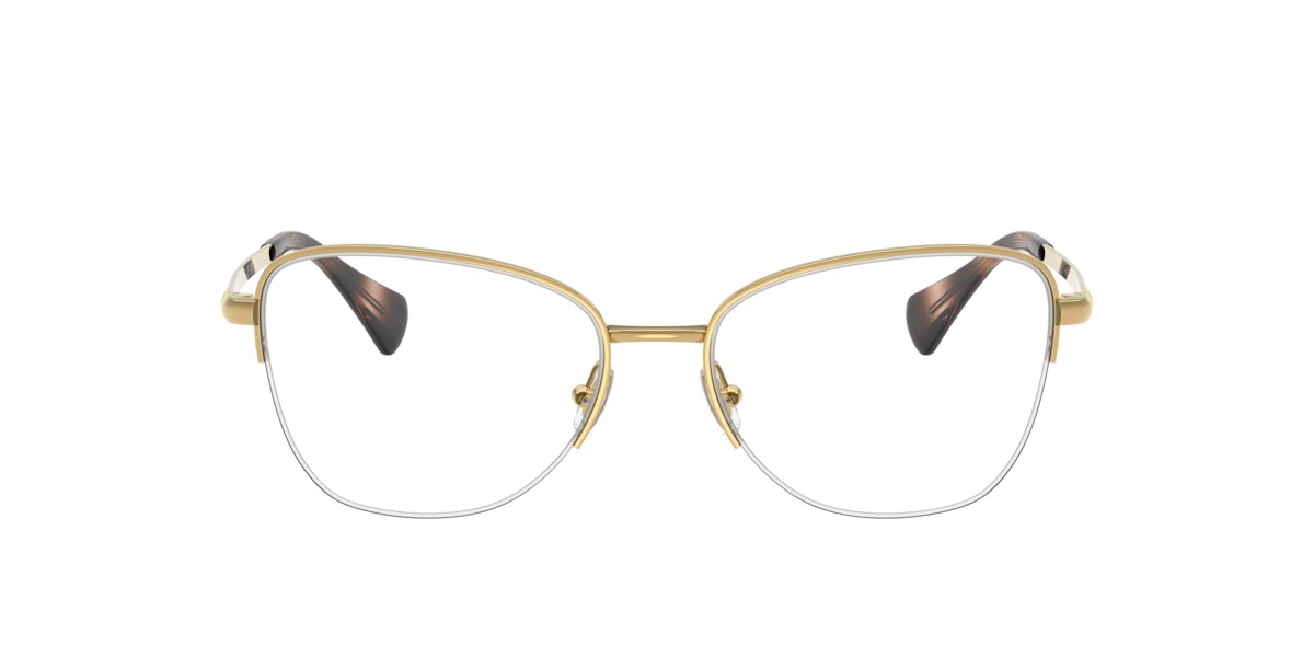 Shiny Gold irregular Metal eyeglasses Online - Semi Rim - RA6061