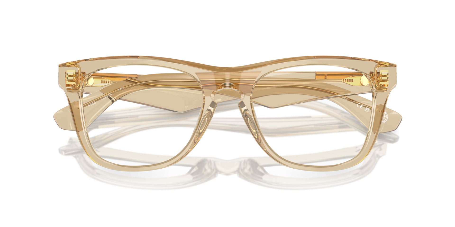 BE2409 Beige AcetateEyeglass Frames for Glasses Direct, Closed View