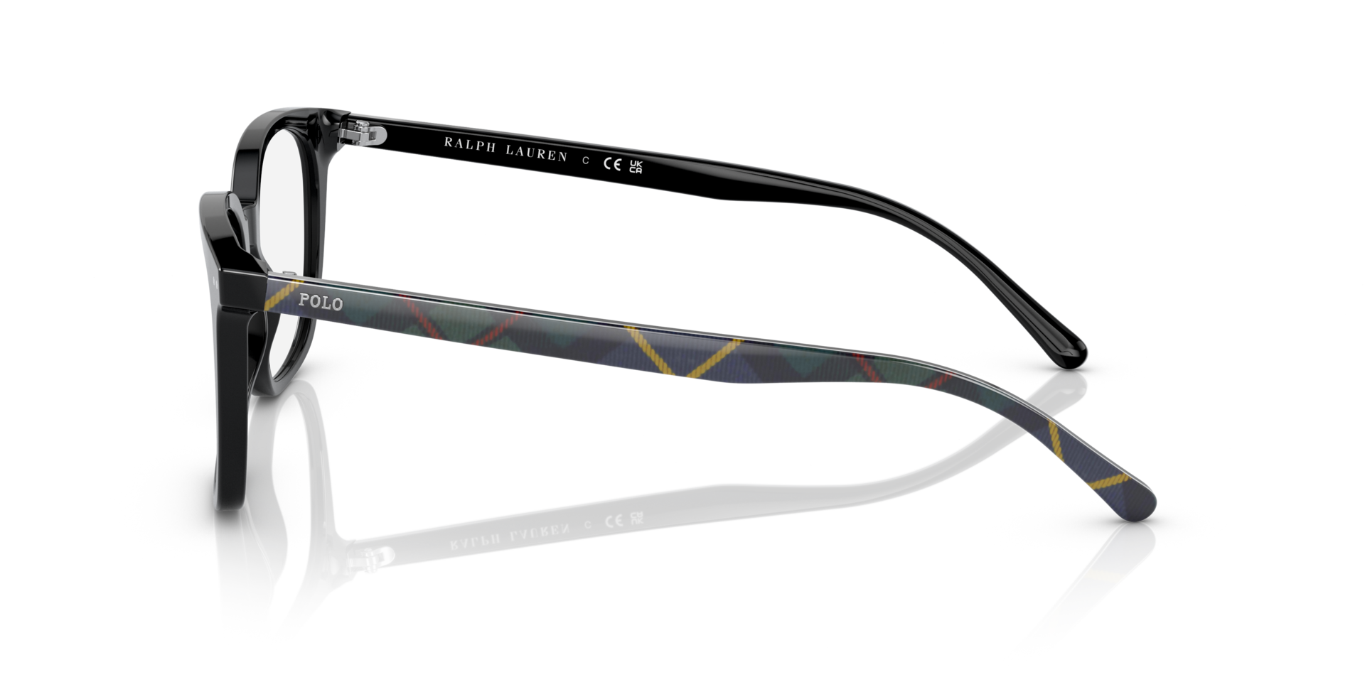 PH2256 Shiny Black AcetateSunglass Frames for Glasses Direct, Side View