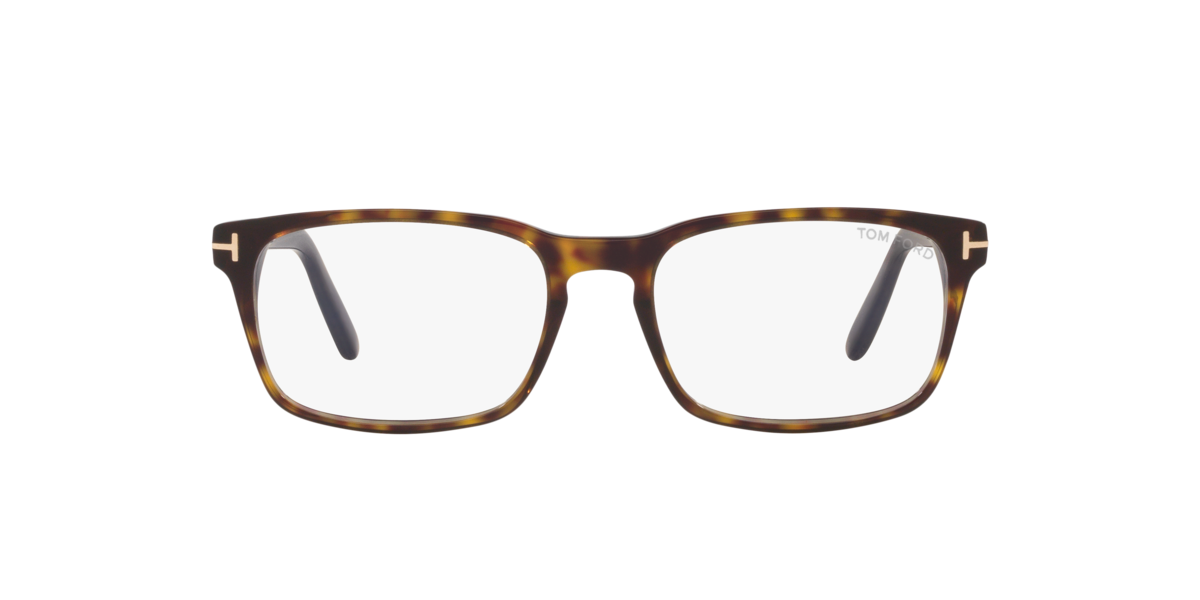 Tom Ford Men's Tortoise Black Rectangle Acetate Eyeglasses Online - Full Rim - Ft5938-B