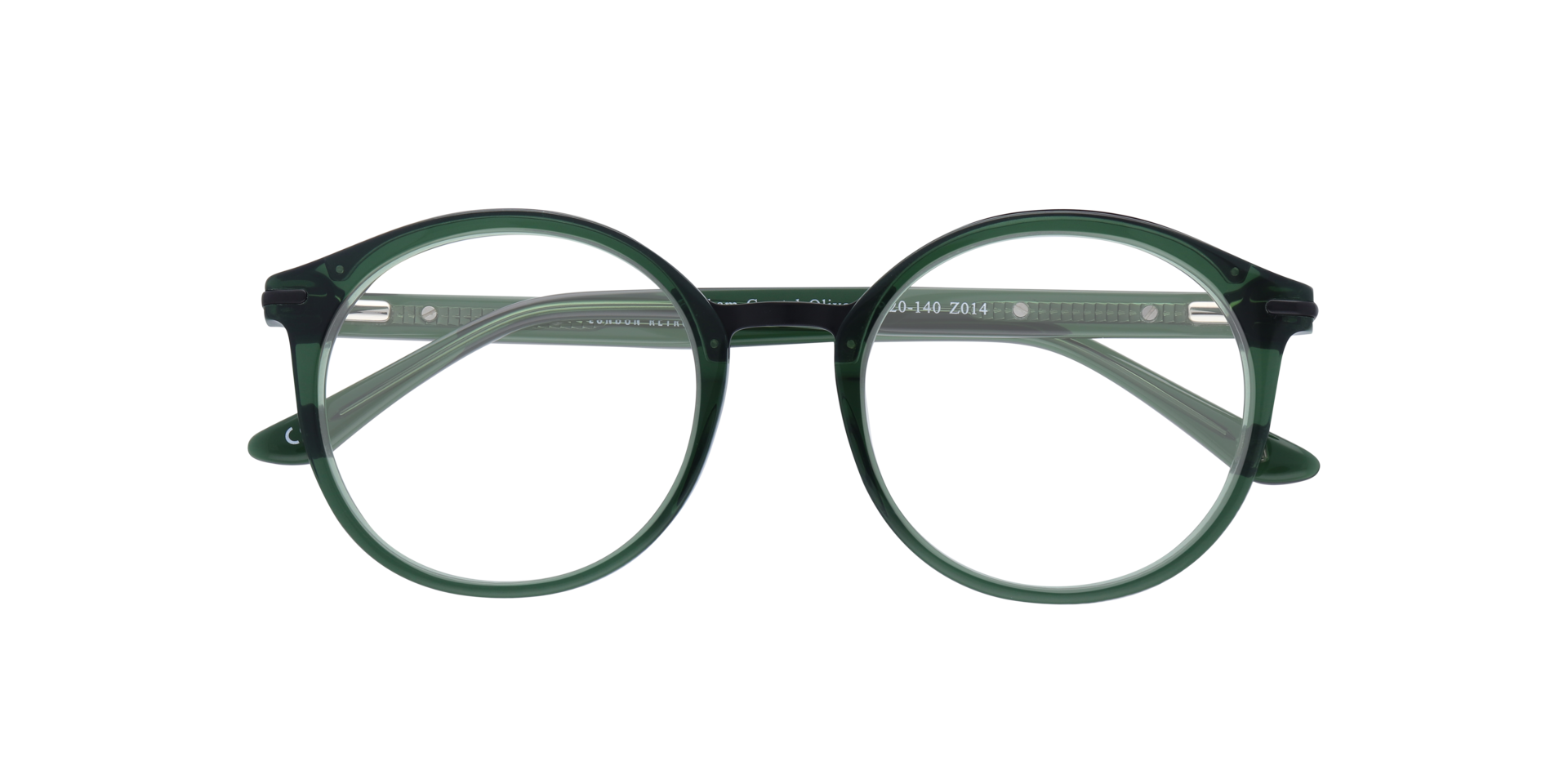Fulham Crystal Olive AcetateEyeglass Frames for Glasses Direct, Closed View