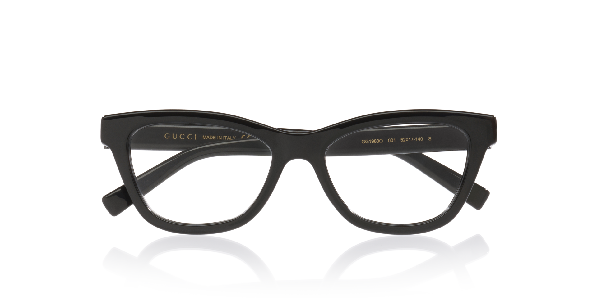GG1983O Black PlasticEyeglass Frames for Glasses Direct, Closed View
