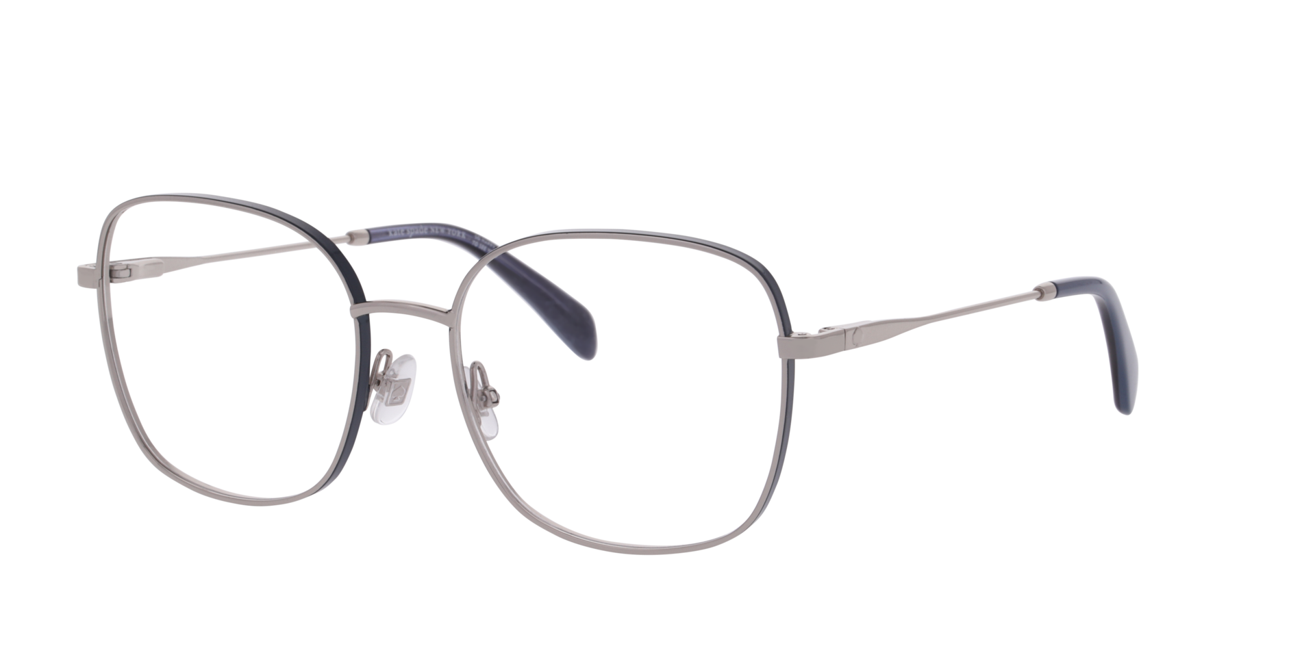 KS JOSEE 2/G Blue Silver MetalEyeglass Frames for Glasses Direct, Angle View