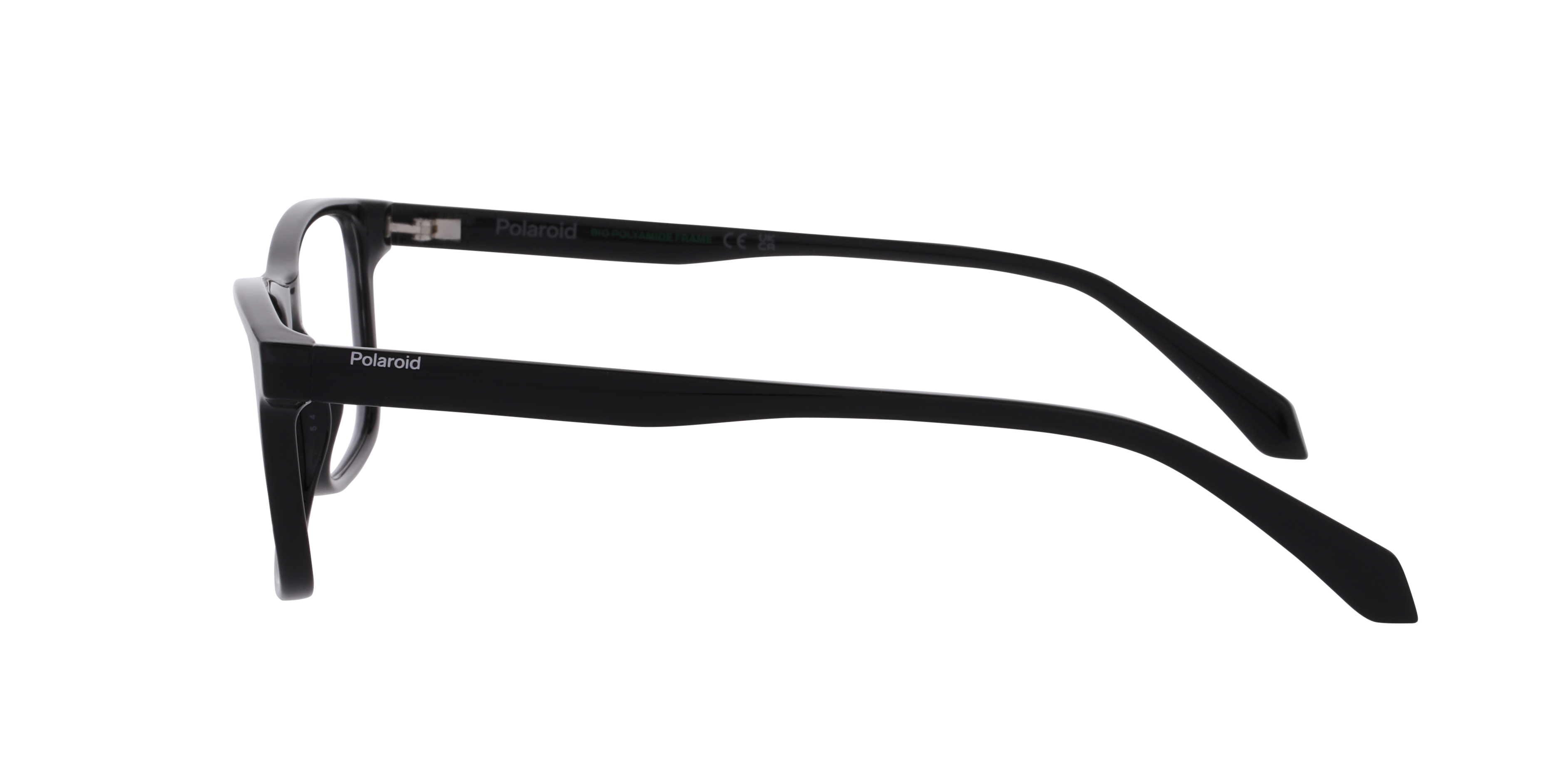 PLD D598 Black PlasticEyeglass Frames for Glasses Direct, Side View