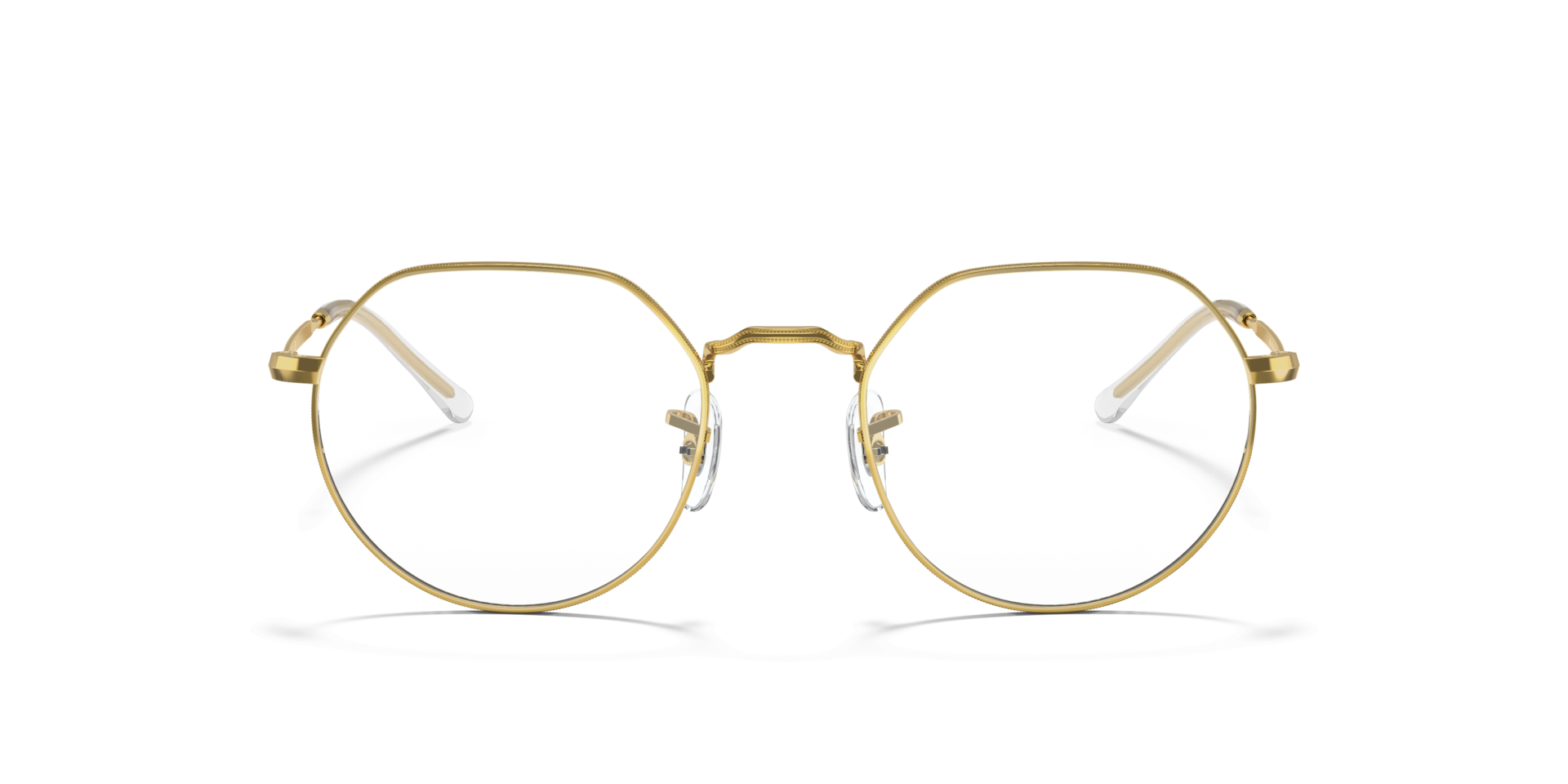 Jack Optics Gold MetalEyeglass Frames for Glasses Direct, Front View