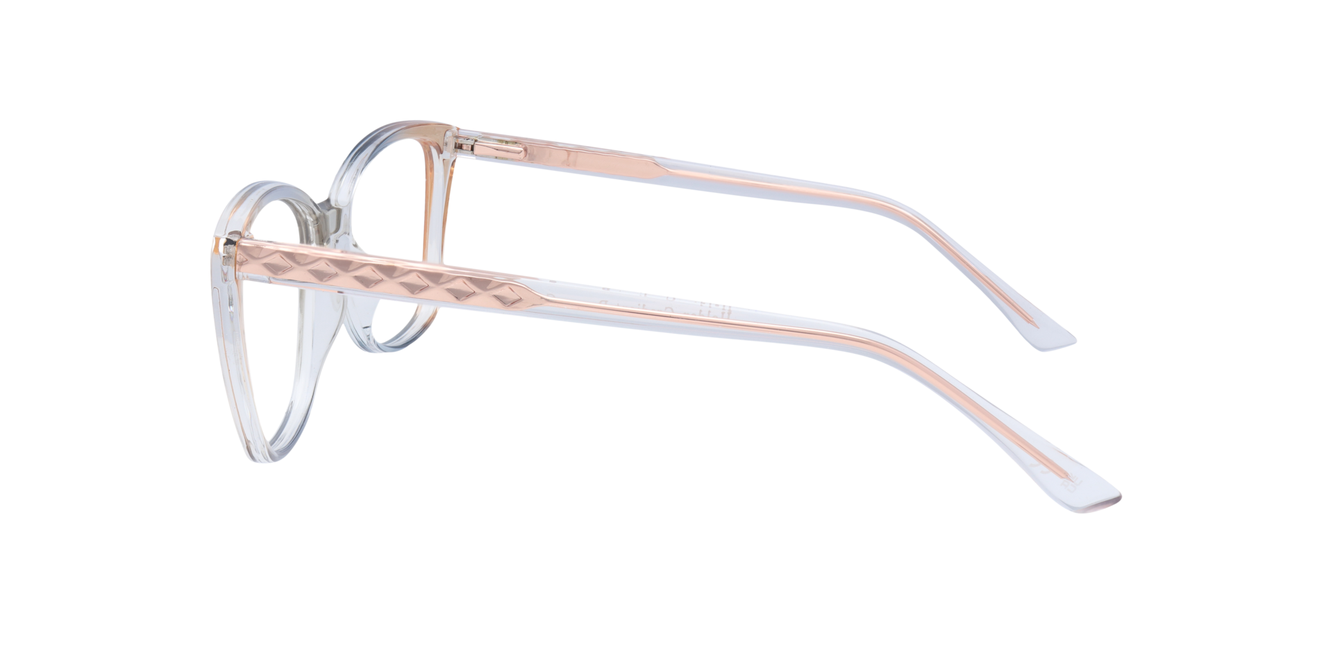 Holden Gradient Brown Grey PlasticEyeglass Frames for Glasses Direct, Side View