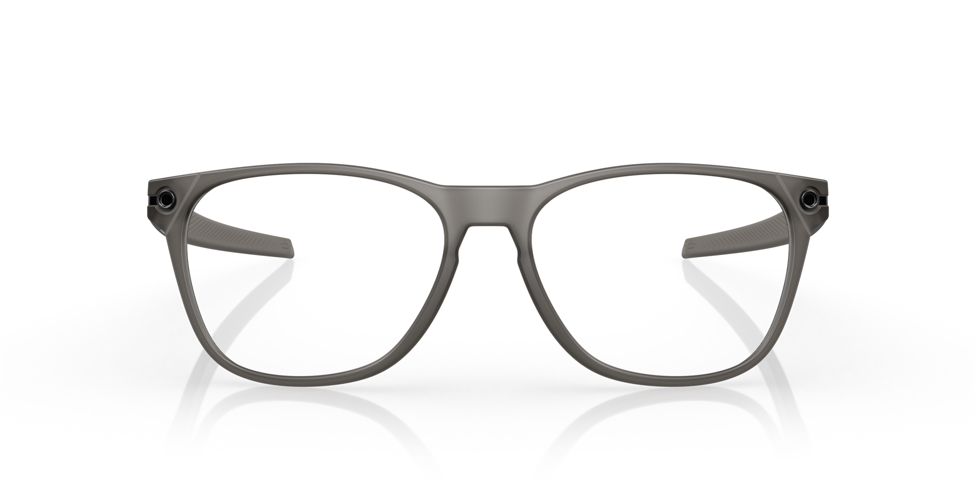 Ojector Satin Grey Smoke PlasticEyeglass Frames for Glasses Direct, Front View