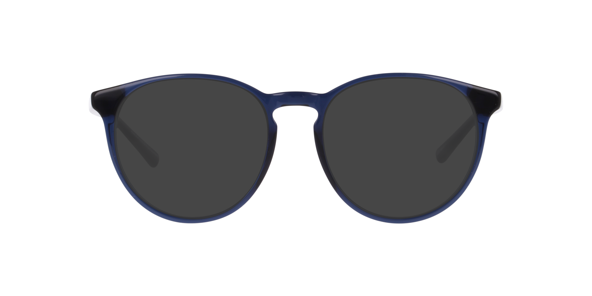 Nolan Transparent Dark Blue AcetateEyeglass Frames for Glasses Direct, with Tinted Lenses