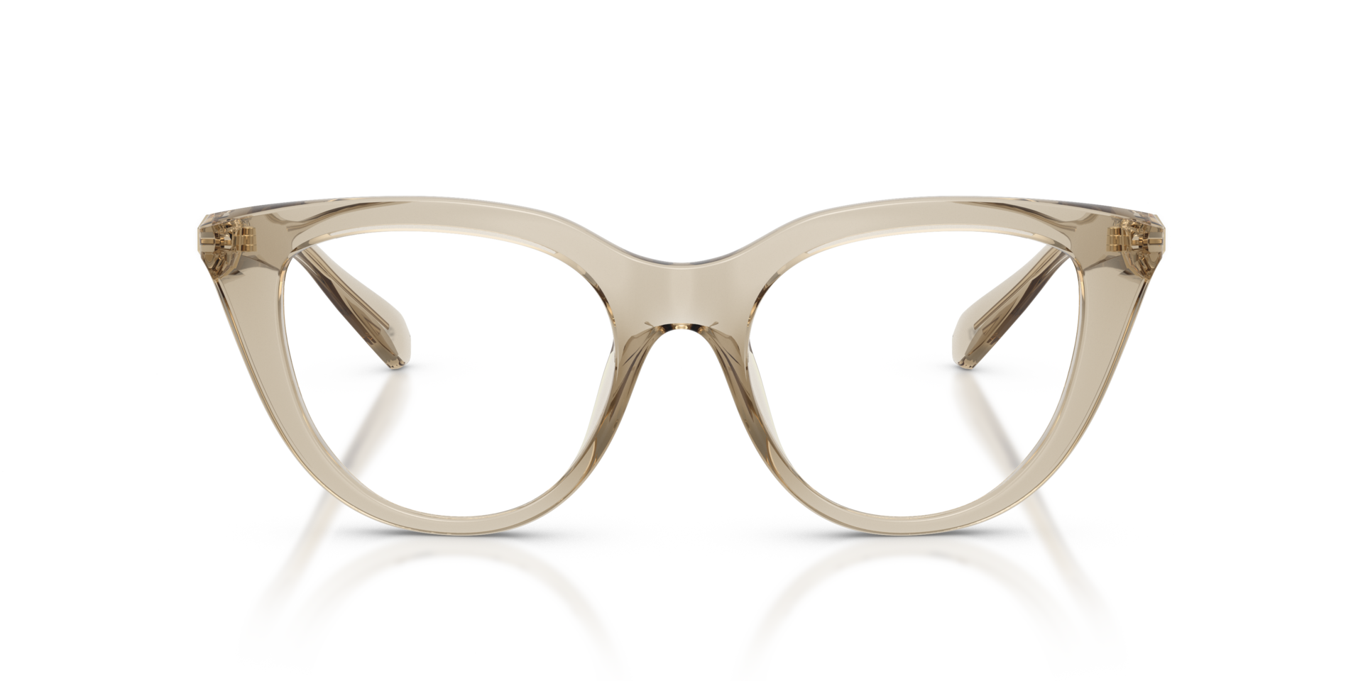 SK2052 Transparent Beige PlasticEyeglass Frames for Glasses Direct, Front View