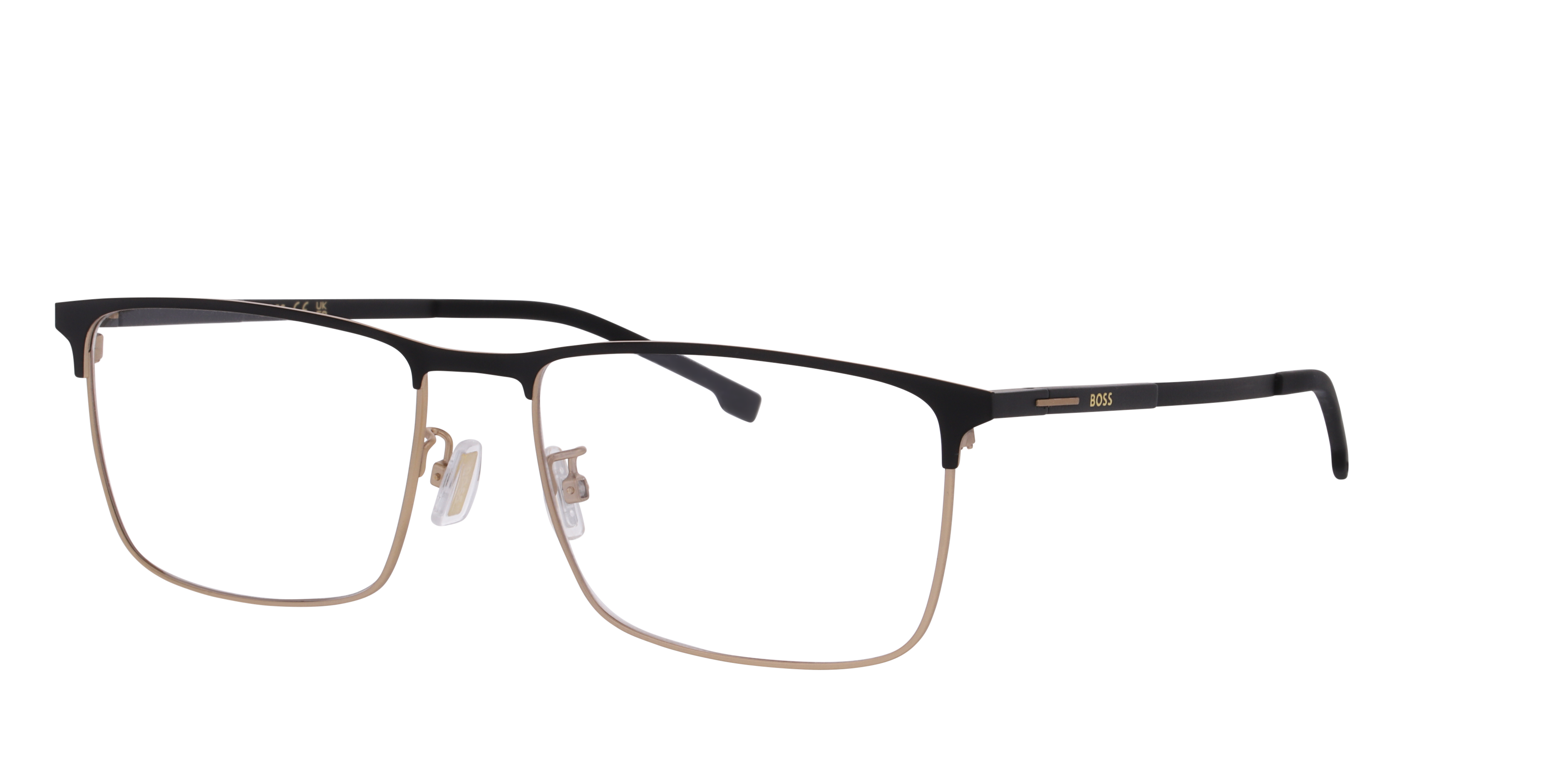 BOSS 1902/G Black Gold MetalEyeglass Frames for Glasses Direct, Angle View