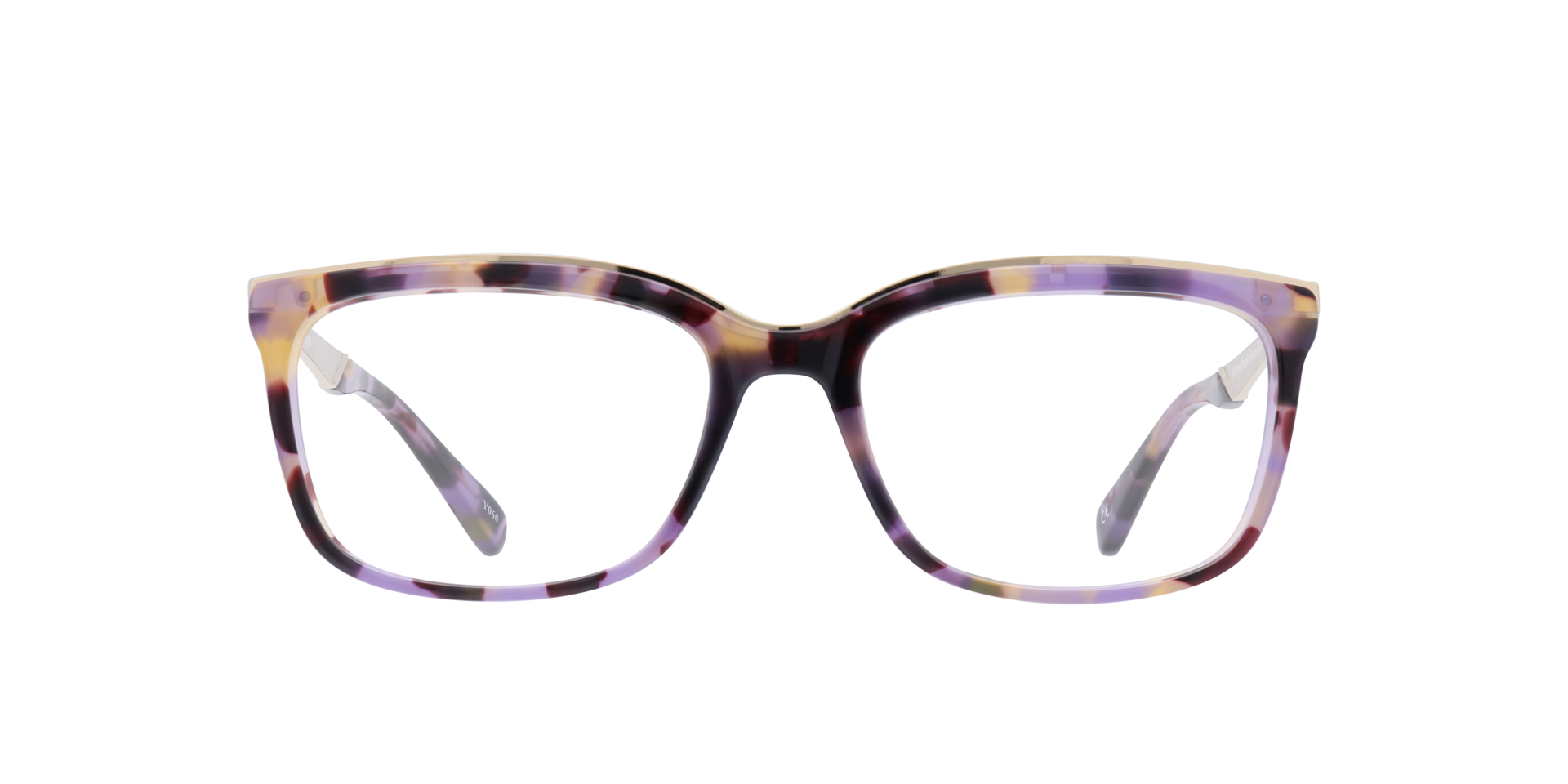Delores Purple Havana AcetateEyeglass Frames for Glasses Direct, Front View
