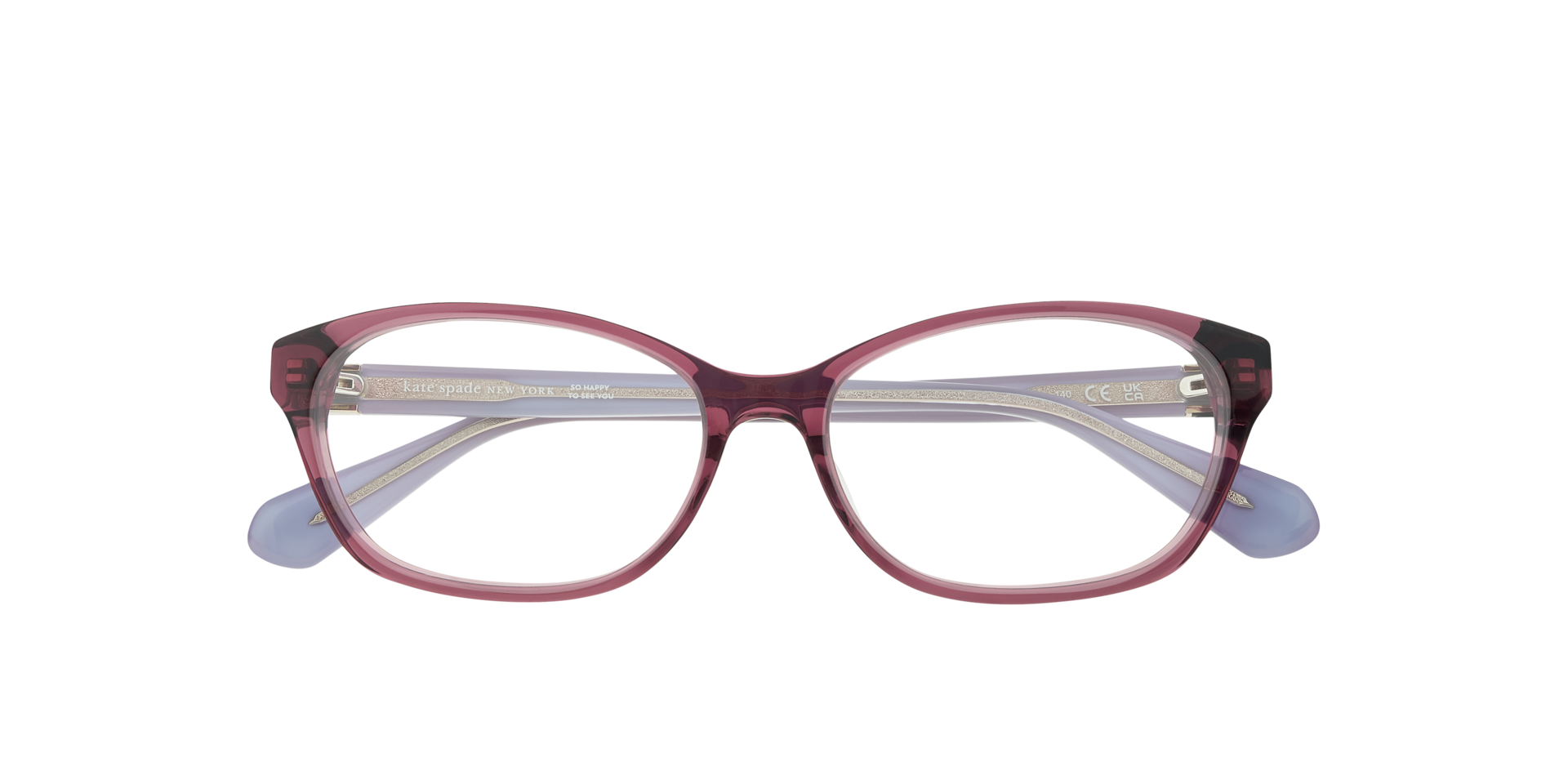 Conceta/FJ Red Purple AcetateEyeglass Frames for Glasses Direct, Closed View