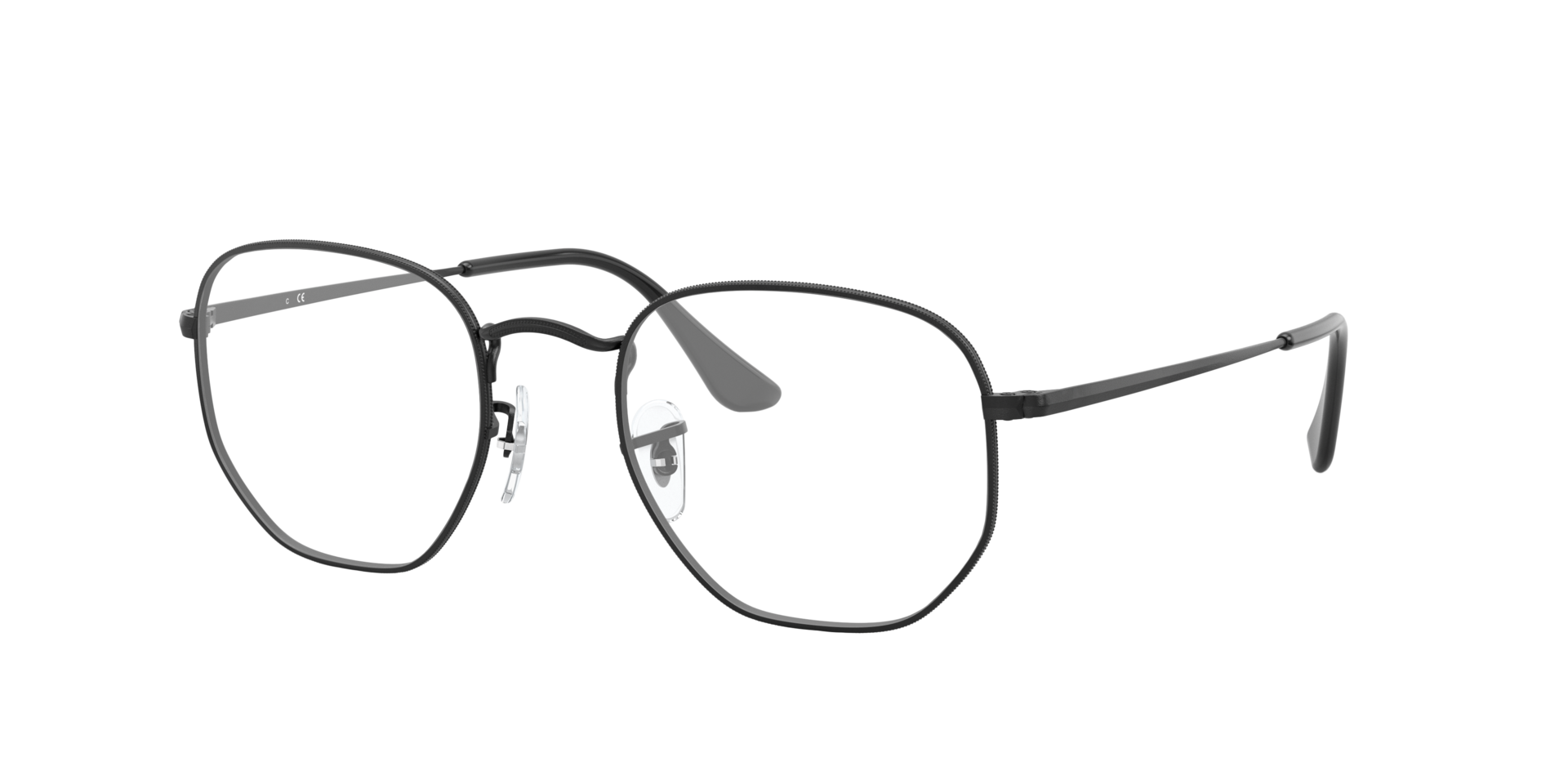 RB6448 Black MetalEyeglass Frames for Glasses Direct, Angle View