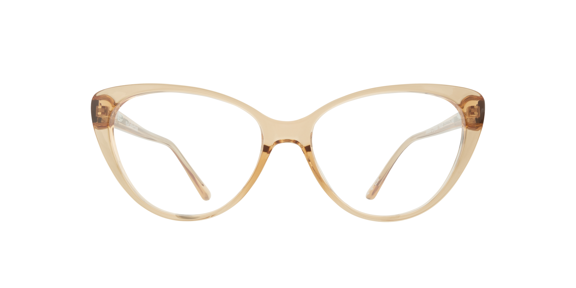 Jenna Crystal Nude PlasticEyeglass Frames for Glasses Direct, Front View