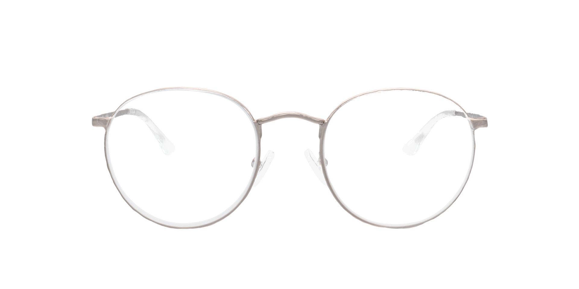 Moon Pink Gold MetalEyeglass Frames for Glasses Direct, Front View