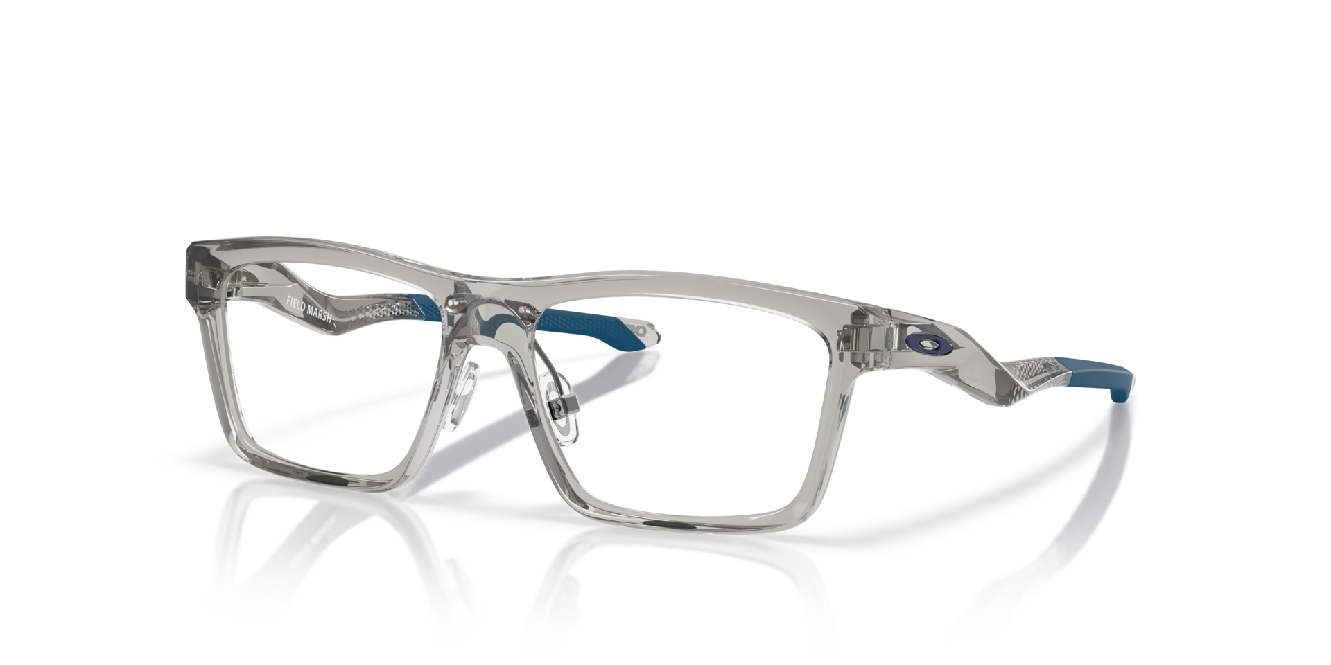 Field Marsh Grey Shadow PlasticEyeglass Frames for Glasses Direct, Angle View