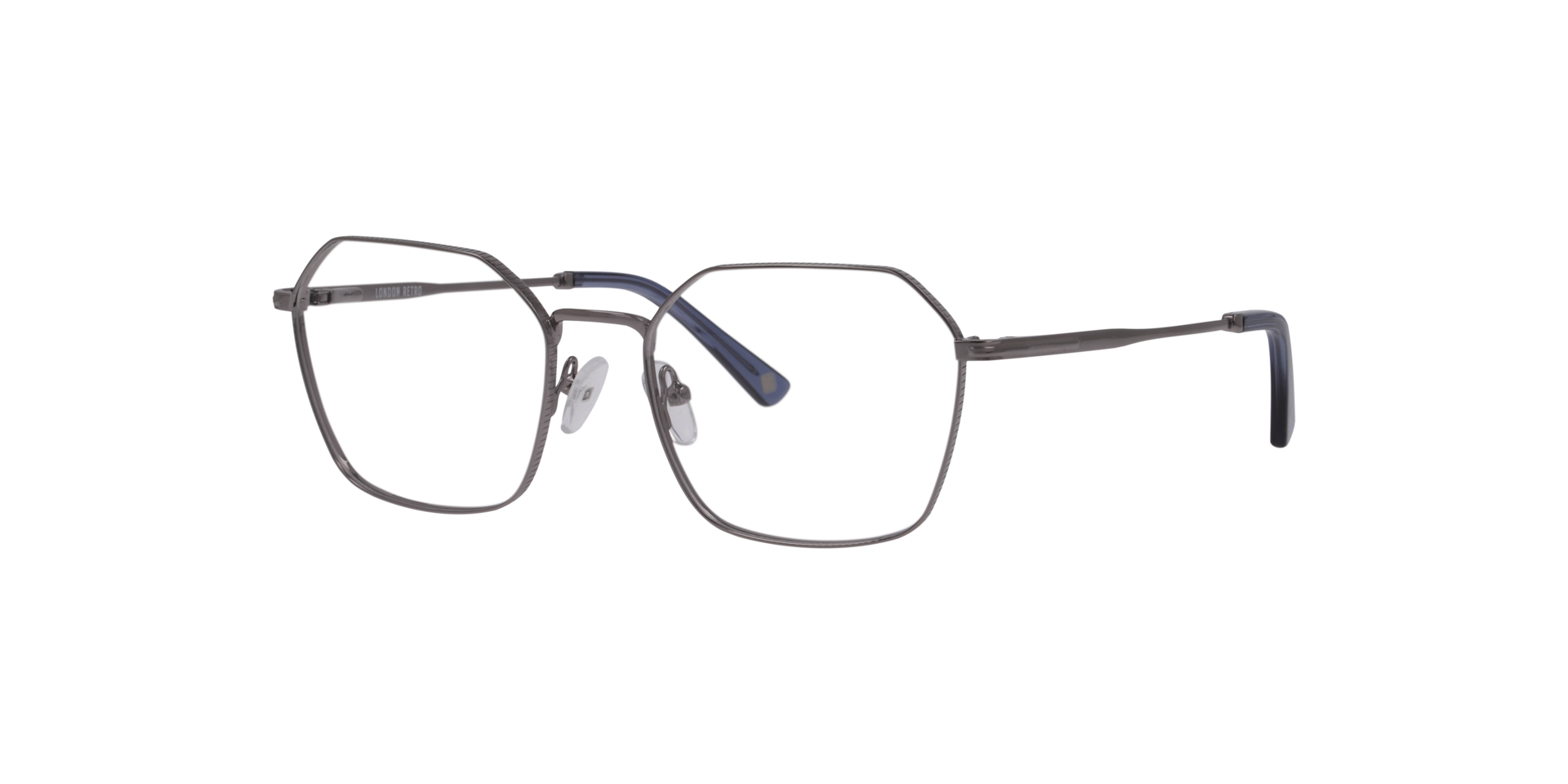 Maida Vale Silver MetalEyeglass Frames for Glasses Direct, Angle View