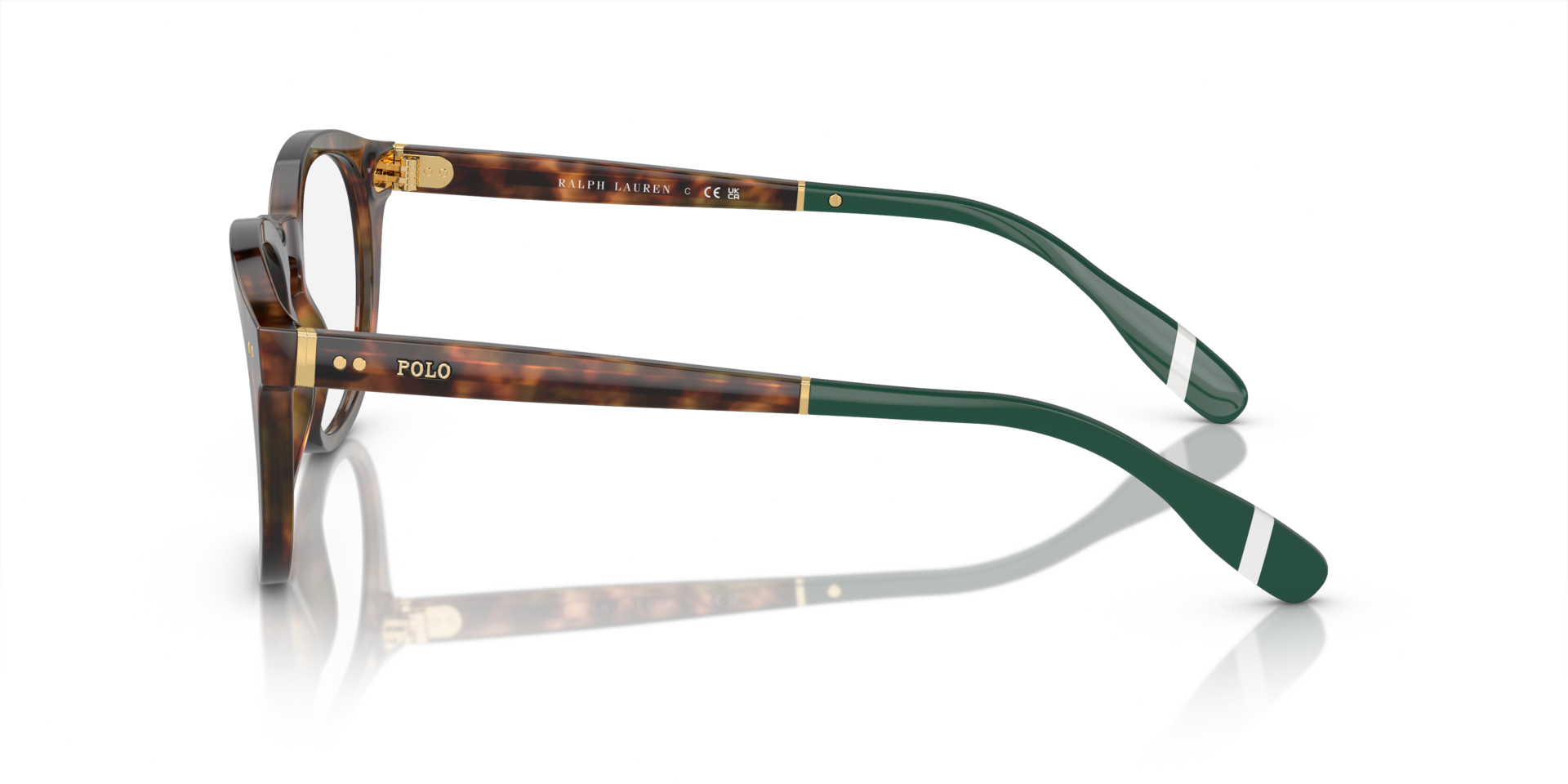 PH2267 Shiny Brown Tortoise AcetateSunglass Frames for Glasses Direct, Side View