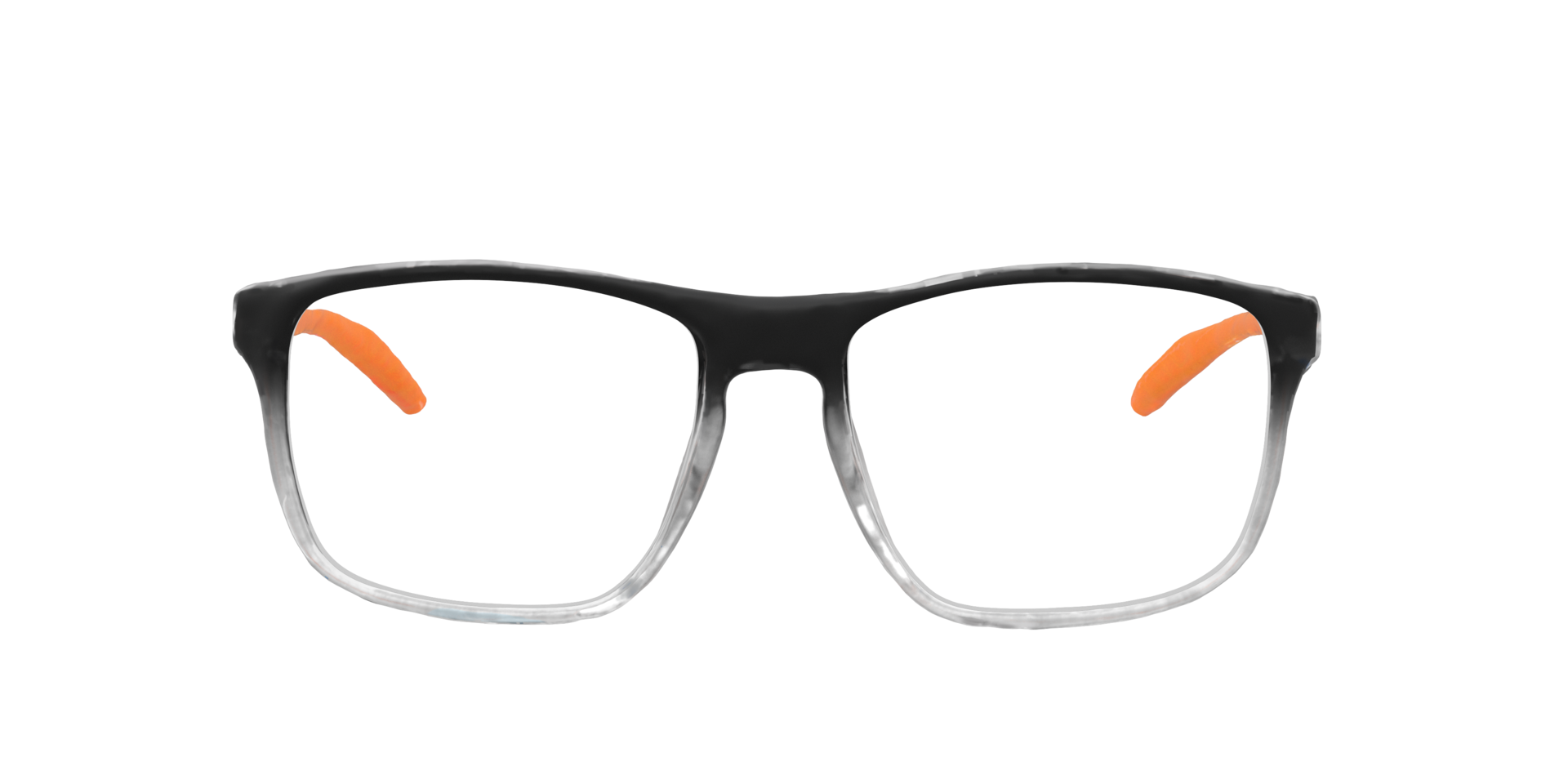 Mike Matte Gradient Grey PlasticEyeglass Frames for Glasses Direct, Front View