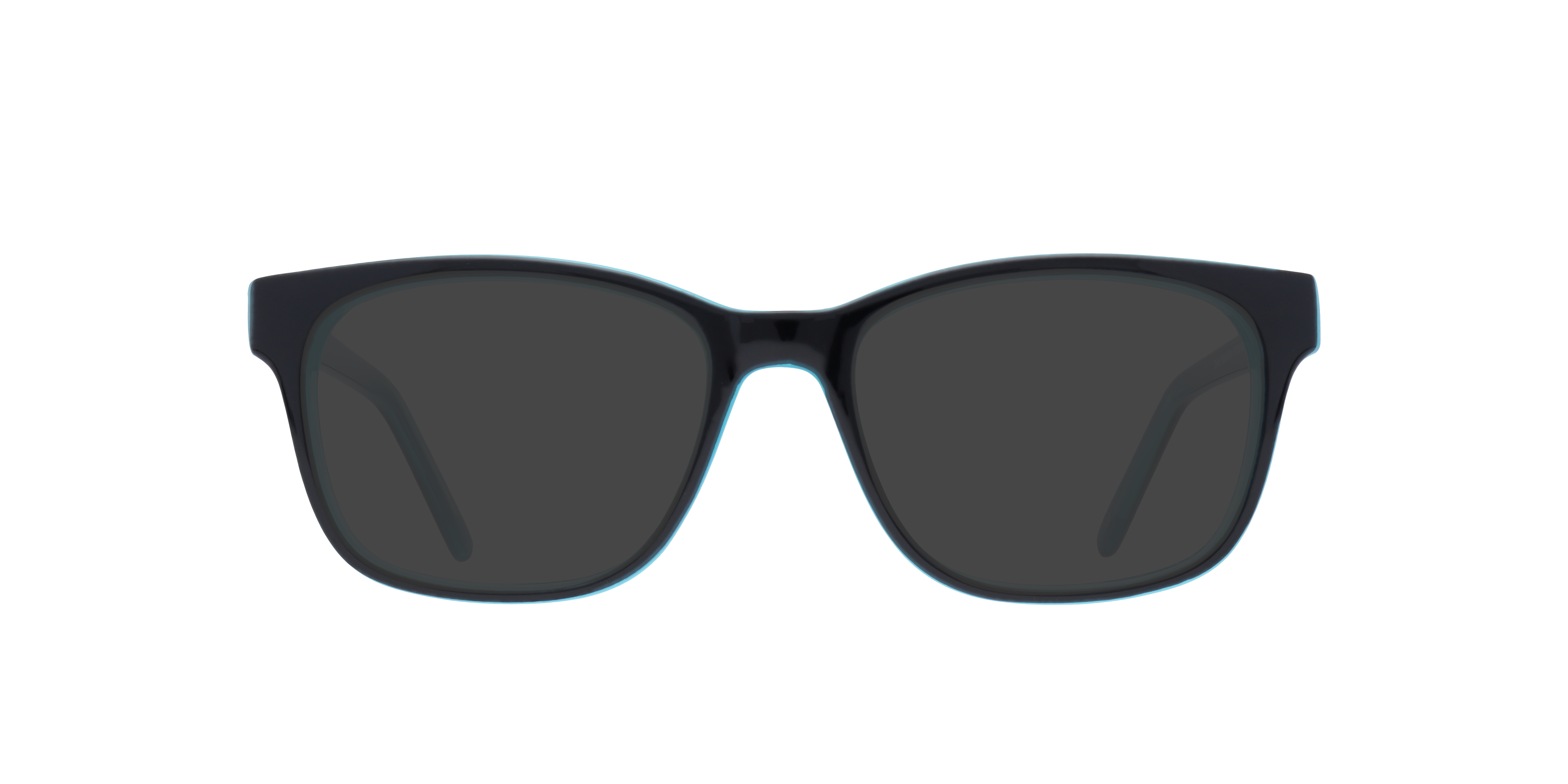 Diallo Black & Blue PlasticSunglass Frames for Glasses Direct, with Tinted Lenses
