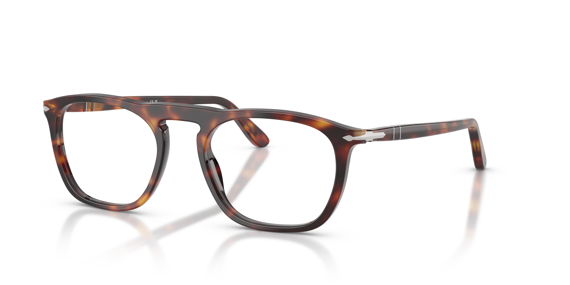 PO3391V Havana AcetateEyeglass Frames for Glasses Direct, Angle View