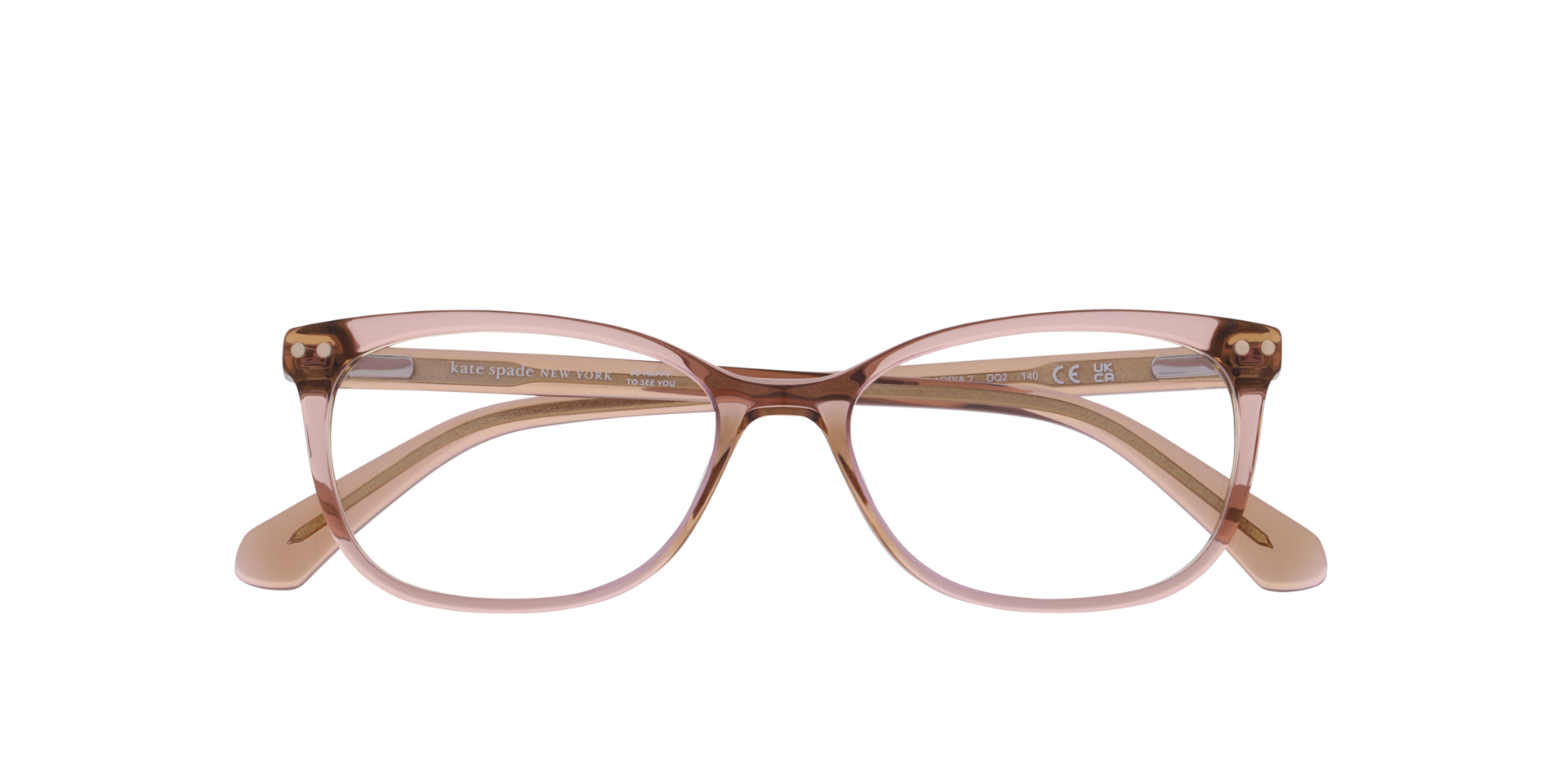 KS ADRIA 2 Pink AcetateEyeglass Frames for Glasses Direct, Closed View