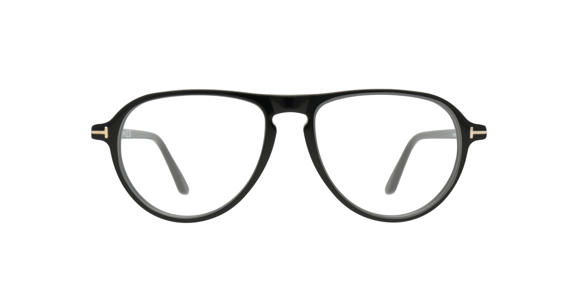 FT5869-B Black Shiny AcetateEyeglass Frames for Glasses Direct, Front View