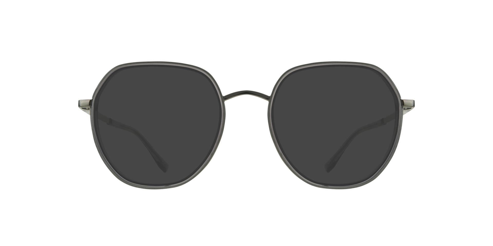 Lina Grey & Gunmetal MetalEyeglass Frames for Glasses Direct, with Tinted Lenses