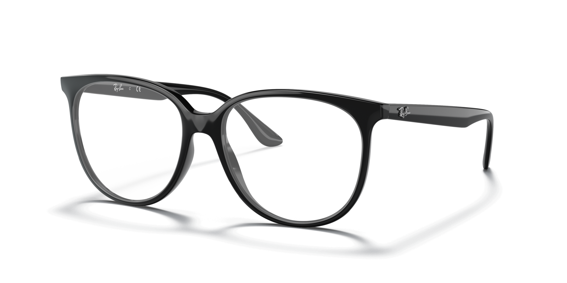 RB4378V Black PlasticEyeglass Frames for Glasses Direct, Angle View
