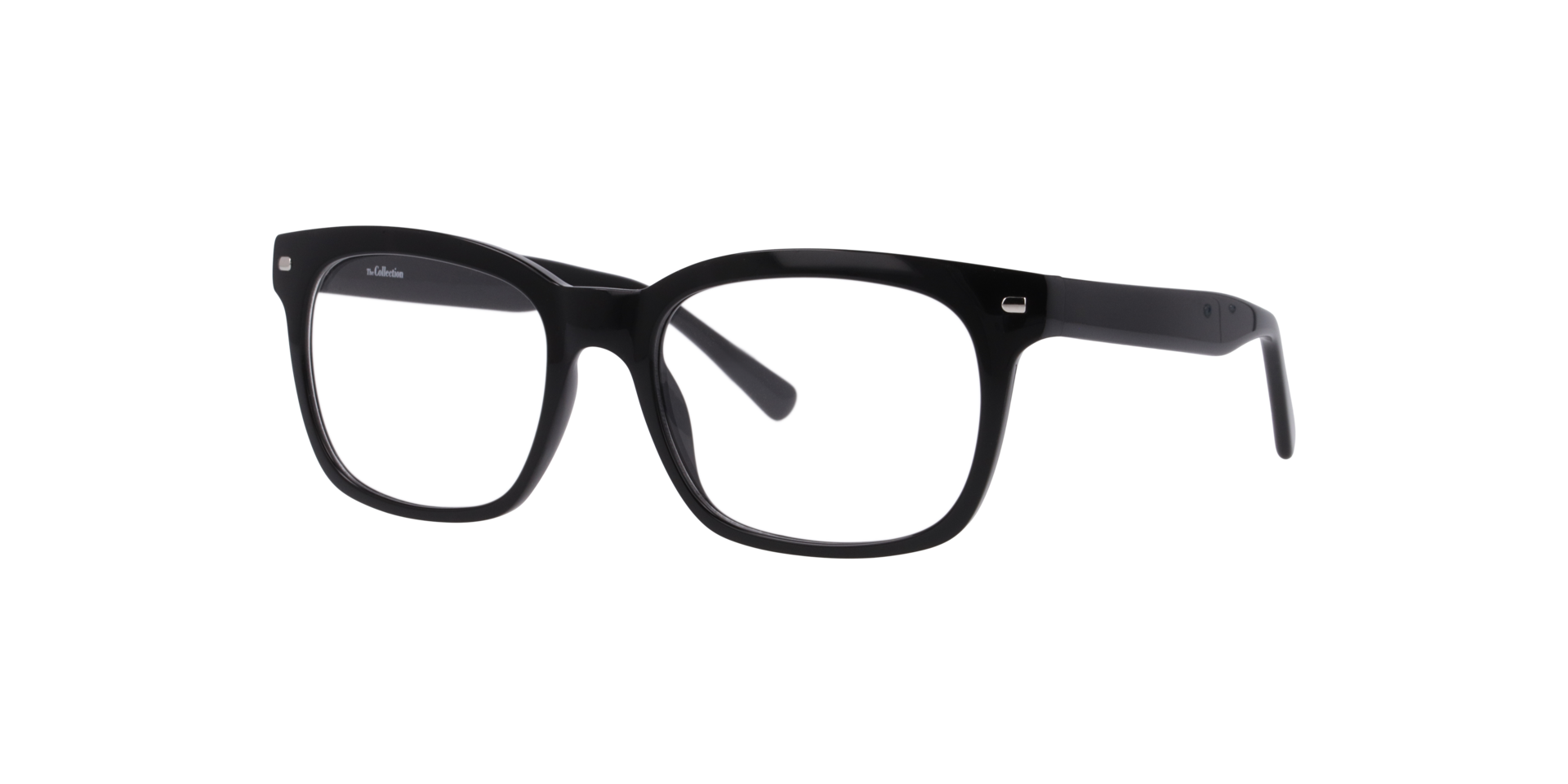 Mason Black PlasticEyeglass Frames for Glasses Direct, Angle View